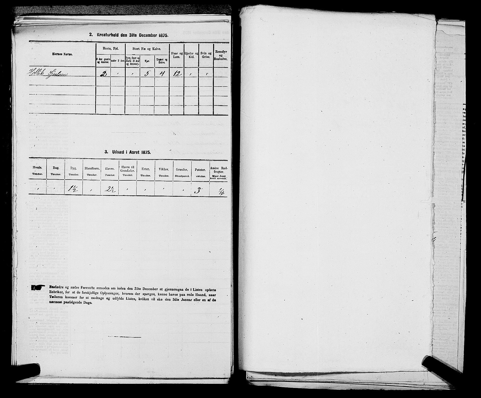 SAKO, 1875 census for 0631P Flesberg, 1875, p. 880