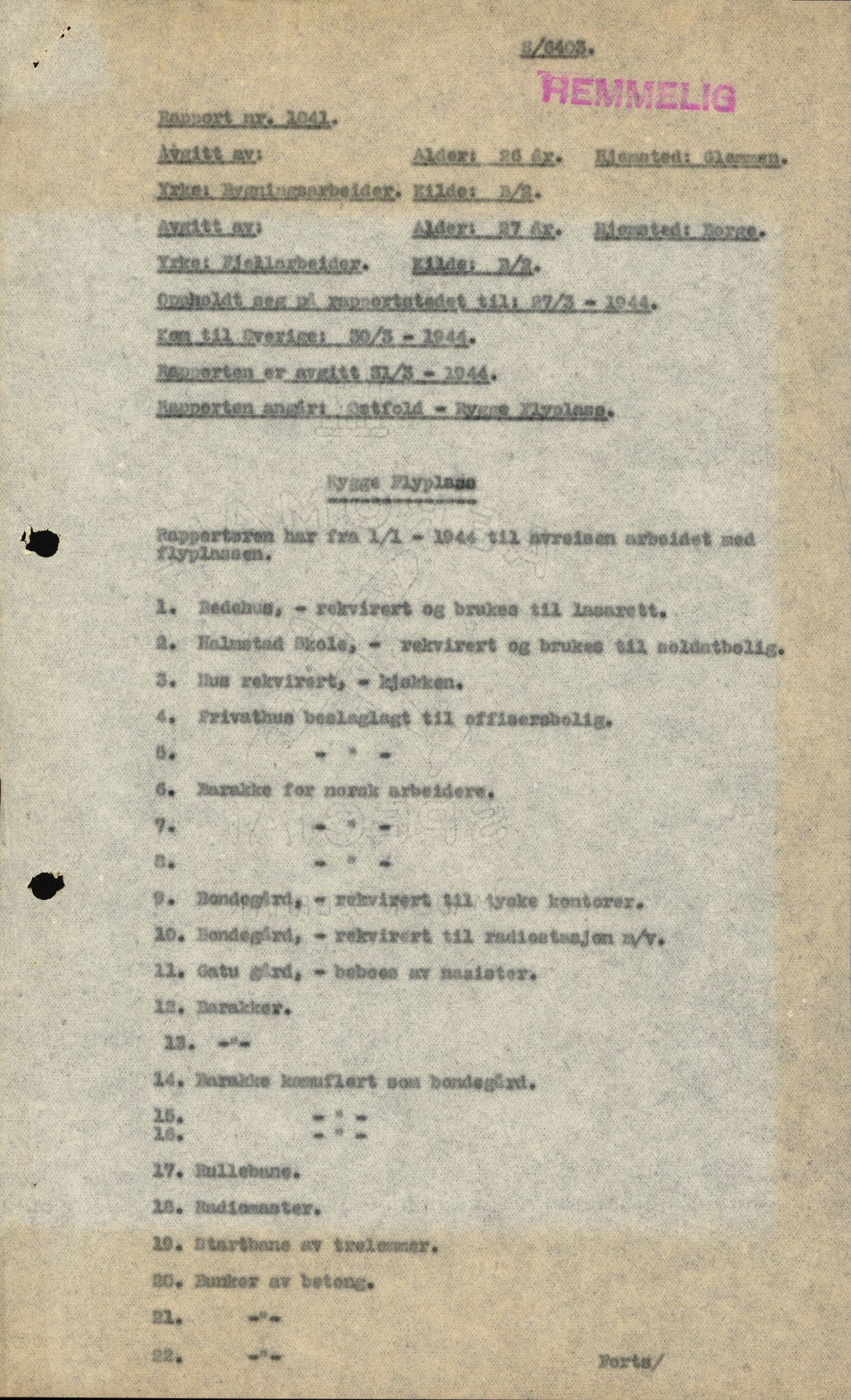 Forsvaret, Forsvarets overkommando II, AV/RA-RAFA-3915/D/Dd/L0008: Minefields. Prohibited Areas. Airfields, 1944, p. 9