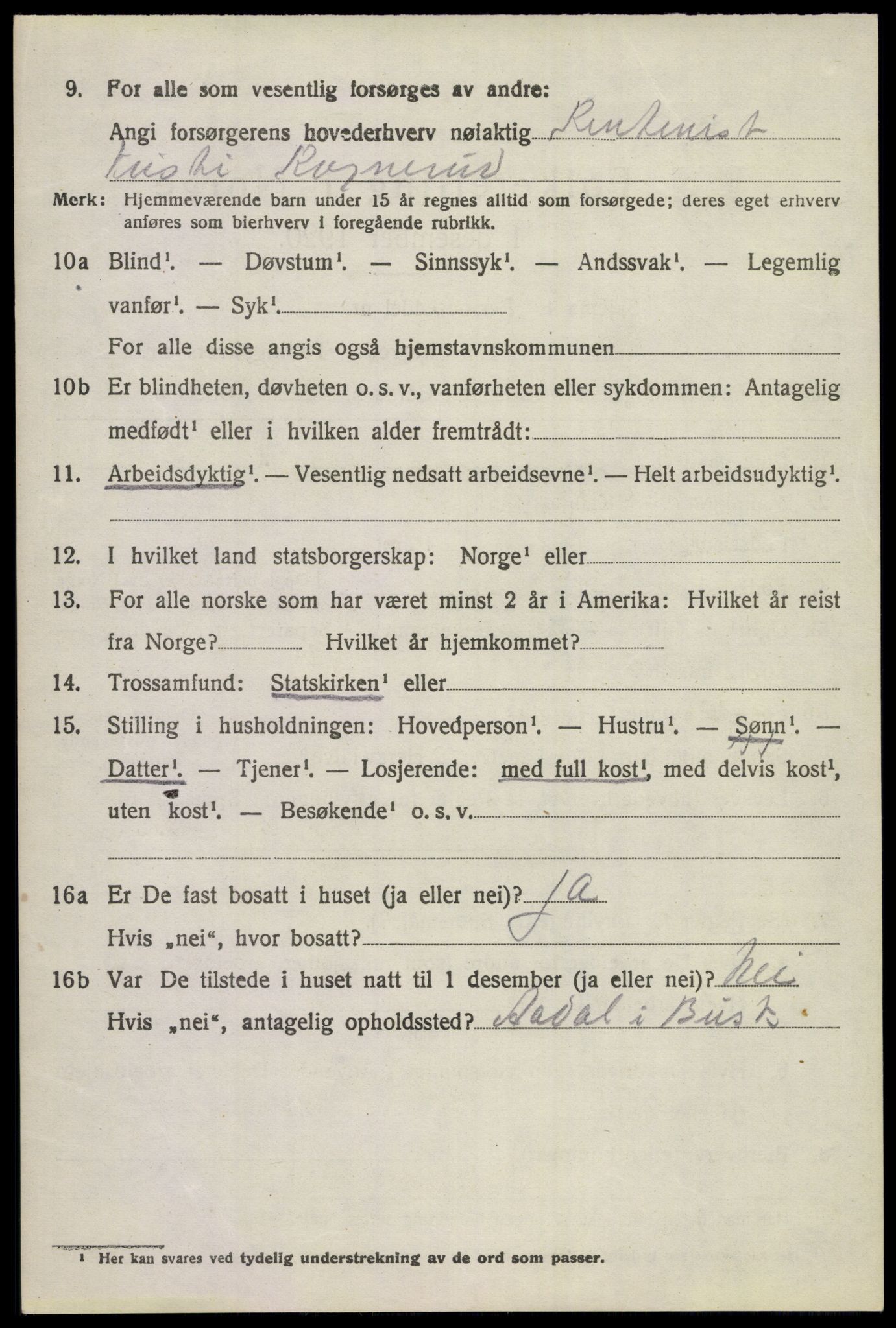 SAKO, 1920 census for Norderhov, 1920, p. 15417