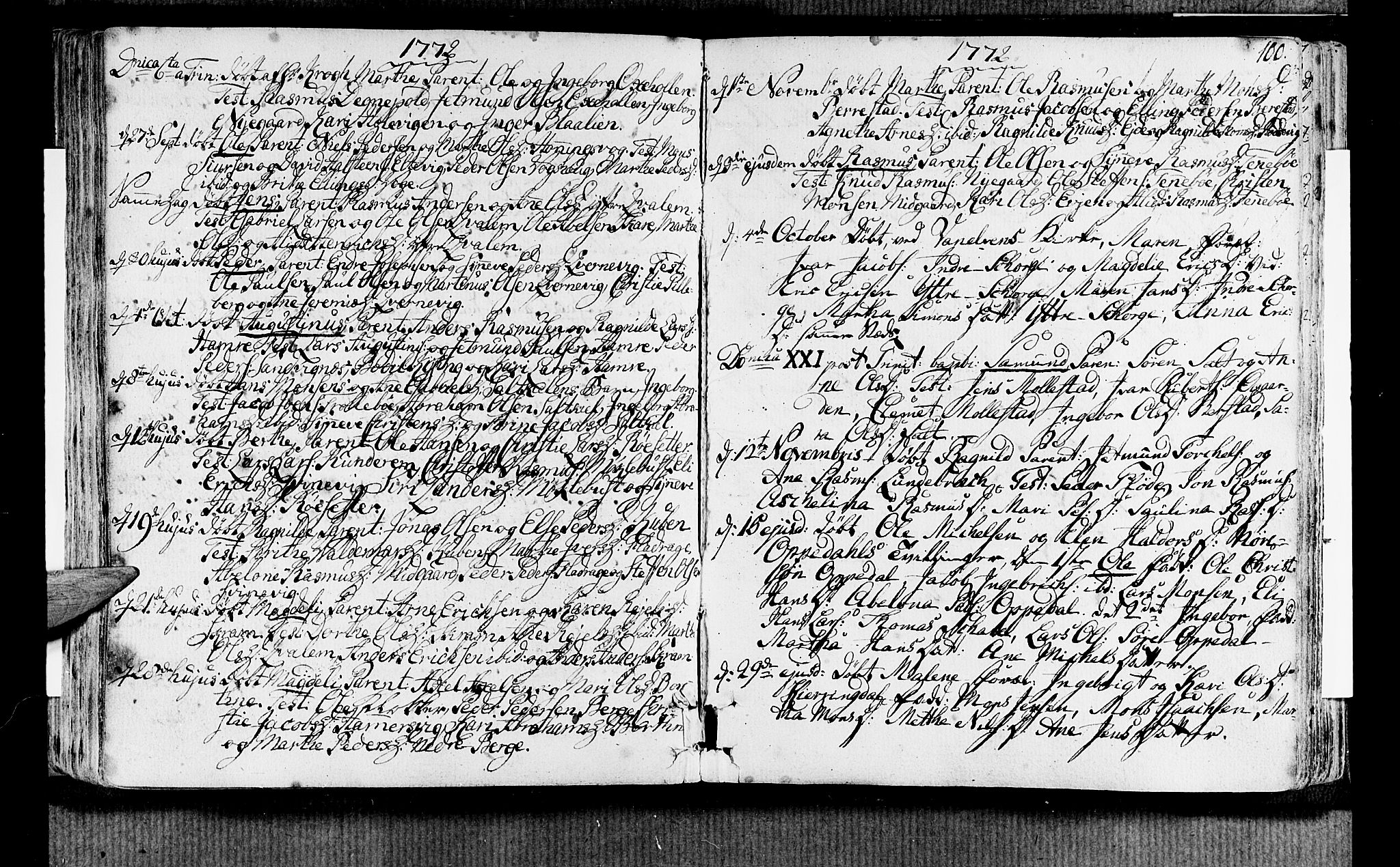 Selje sokneprestembete, AV/SAB-A-99938/H/Ha/Haa/Haaa: Parish register (official) no. A 5, 1760-1782, p. 100