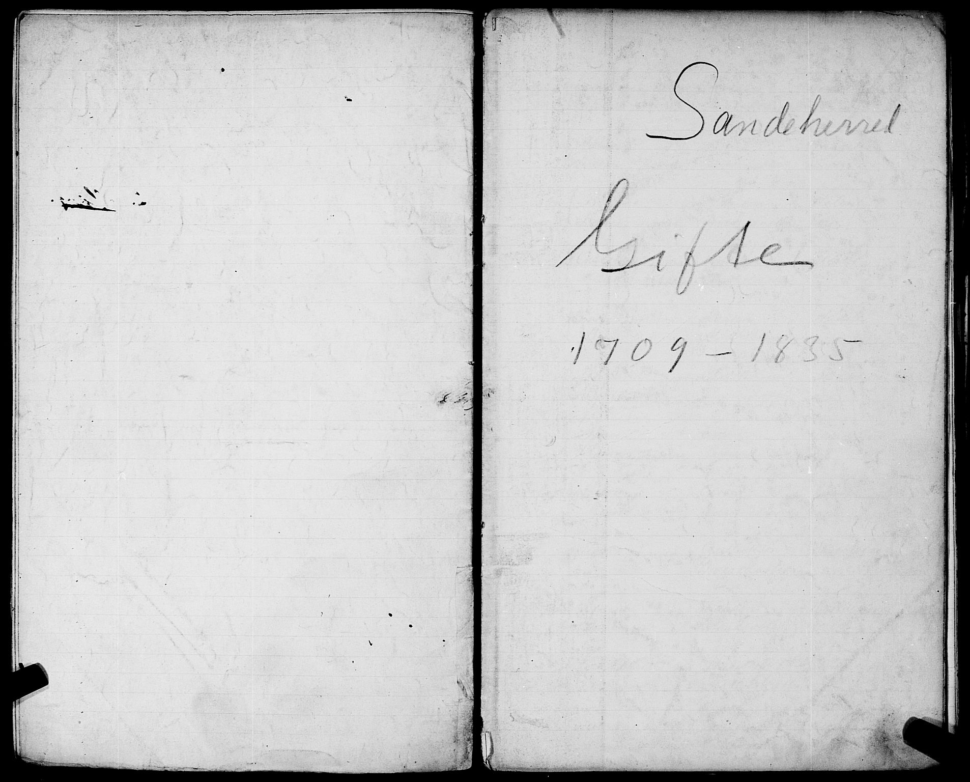 Sandar sokneprestkontor, AV/SAKO-A-242/Y/Ya/L0006: Other parish register no. 1 /1, 1709-1871