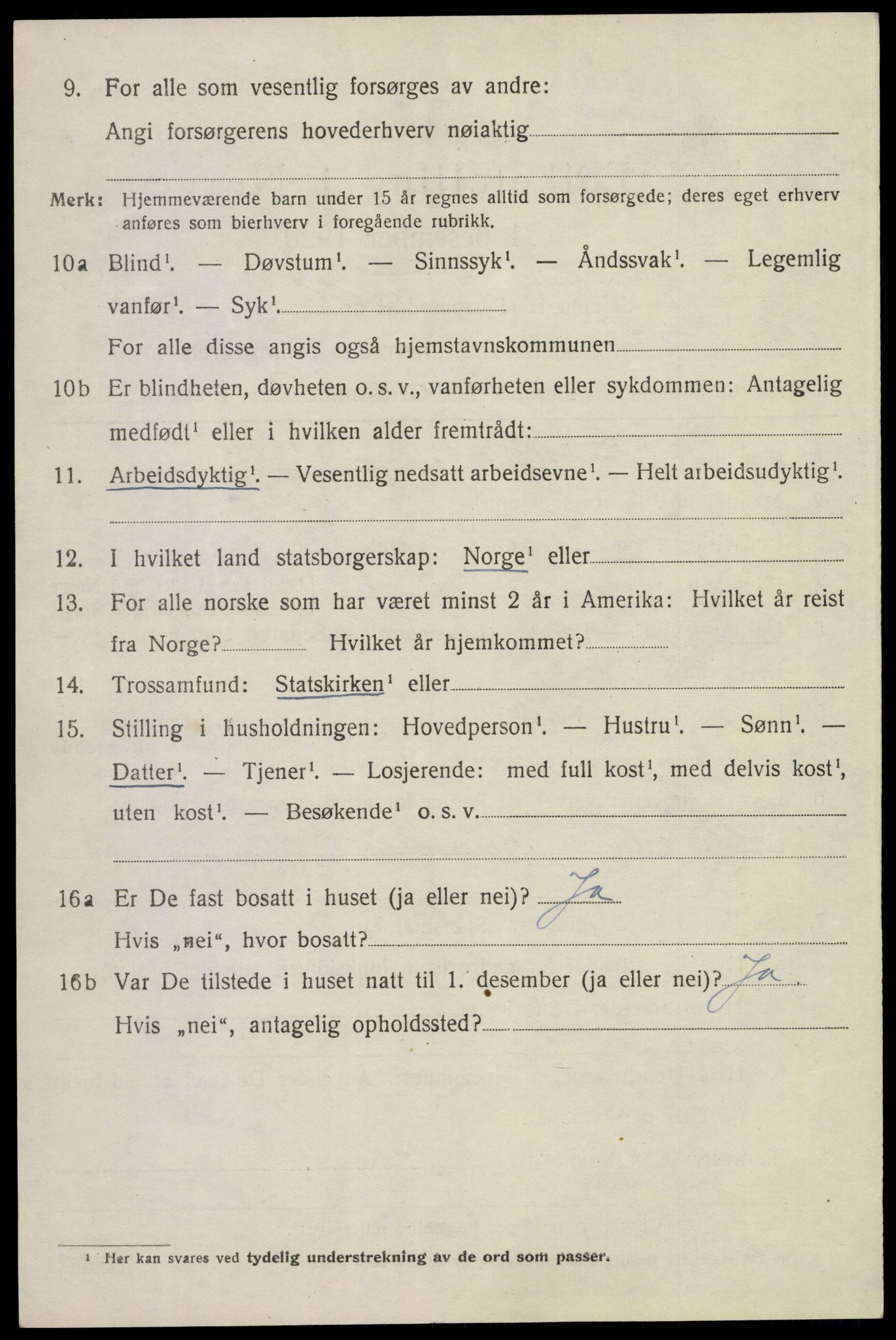 SAKO, 1920 census for Tinn, 1920, p. 4339