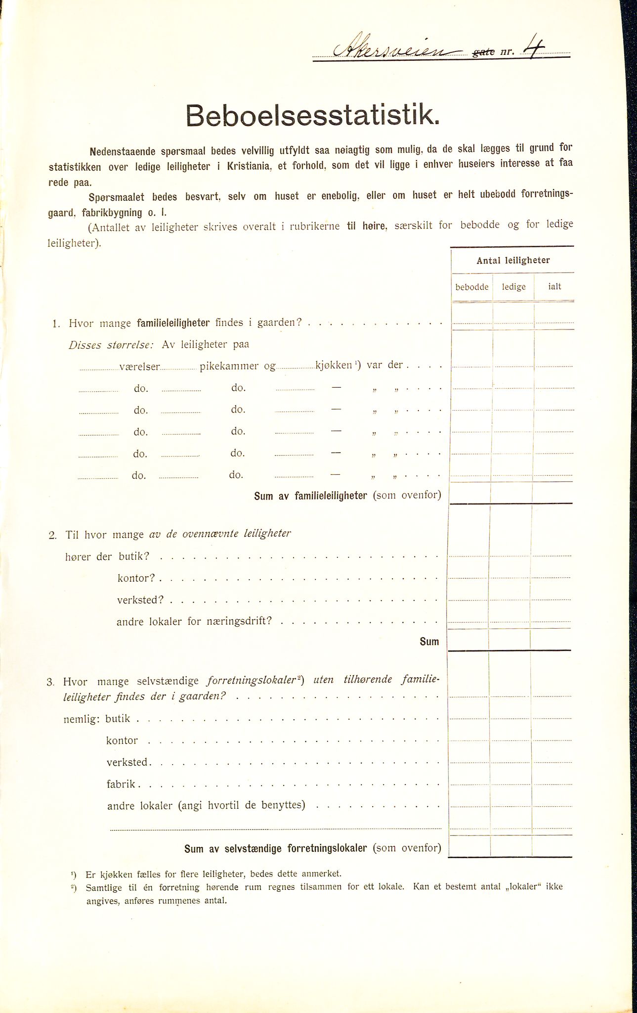 OBA, Municipal Census 1912 for Kristiania, 1912, p. 831