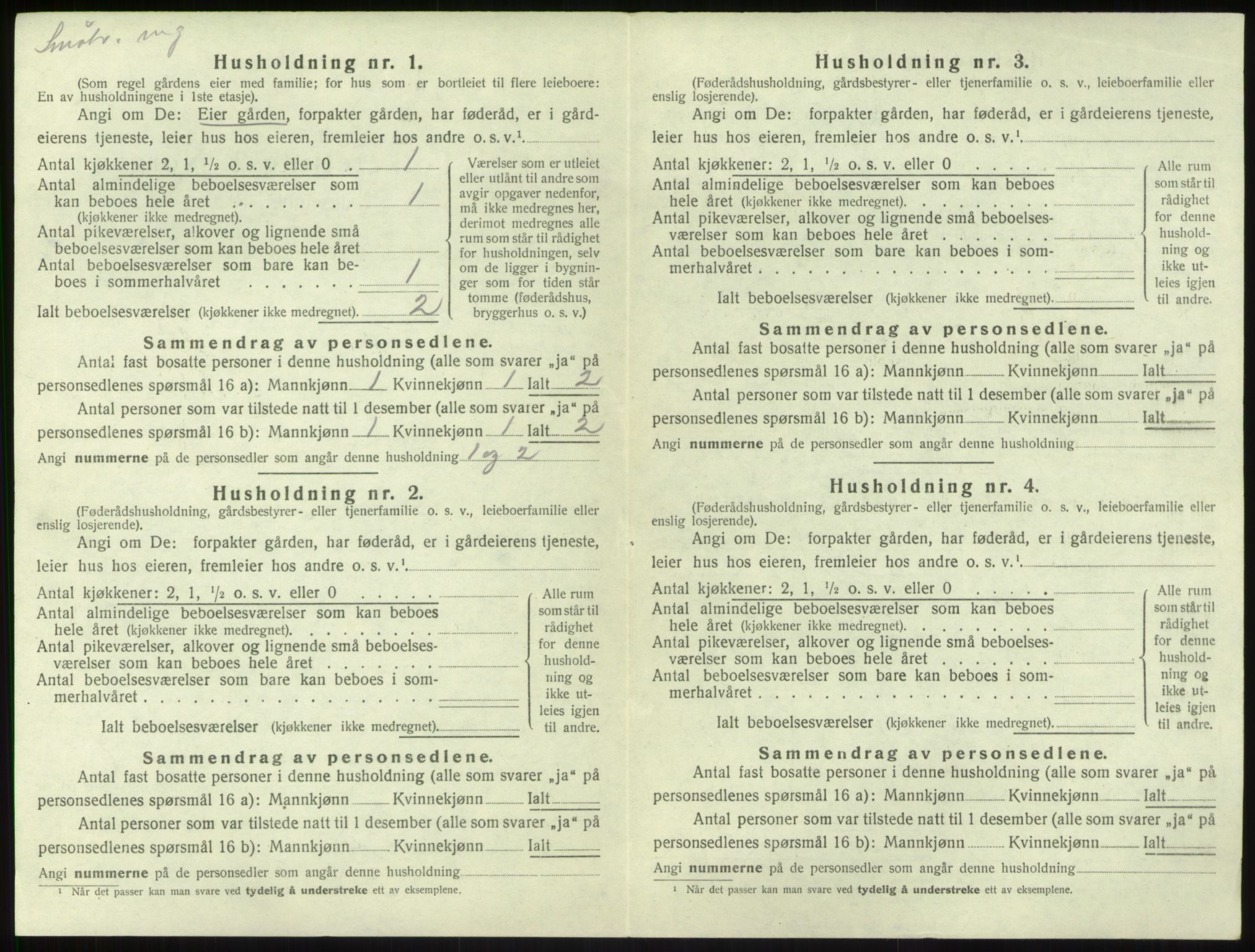 SAB, 1920 census for Balestrand, 1920, p. 561