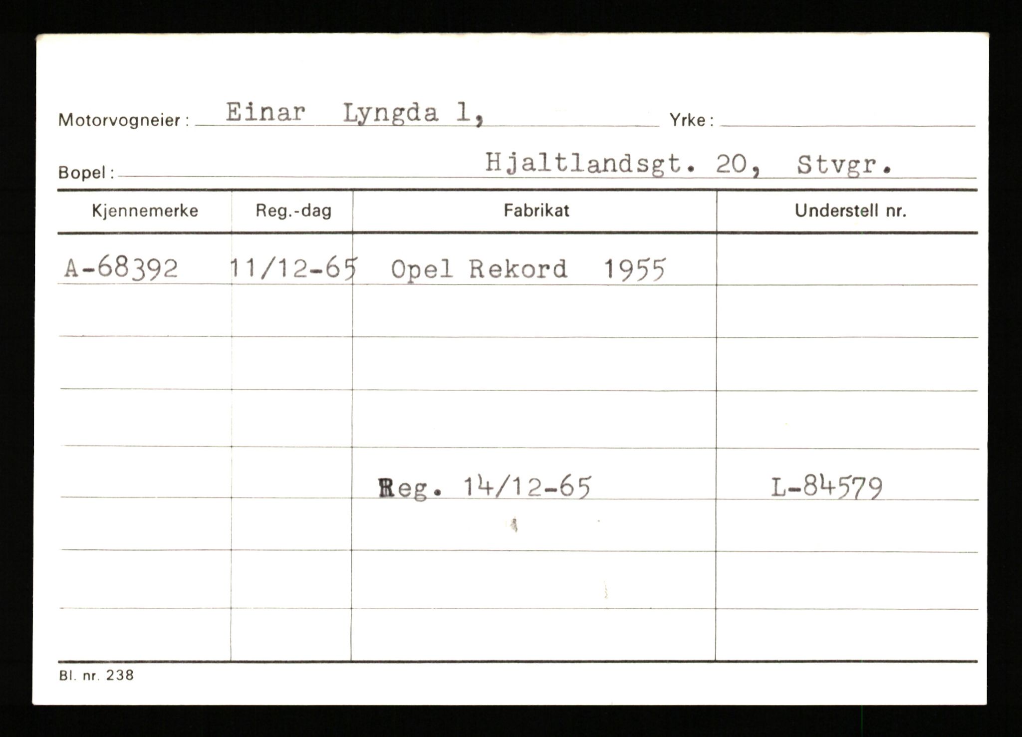 Stavanger trafikkstasjon, AV/SAST-A-101942/0/G/L0008: Registreringsnummer: 67519 - 84533, 1930-1971, p. 77