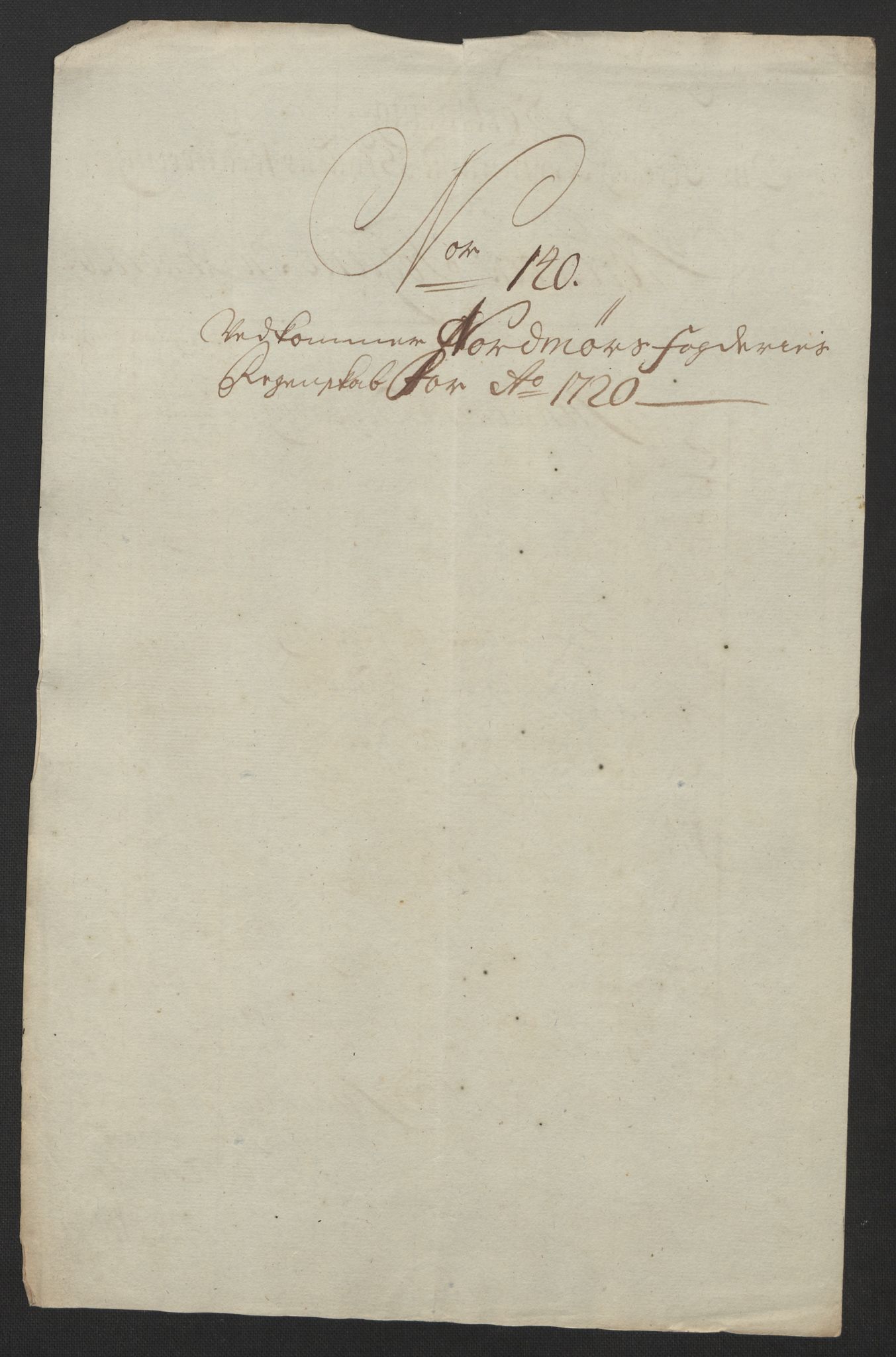 Rentekammeret inntil 1814, Reviderte regnskaper, Fogderegnskap, RA/EA-4092/R56/L3753: Fogderegnskap Nordmøre, 1720, p. 486