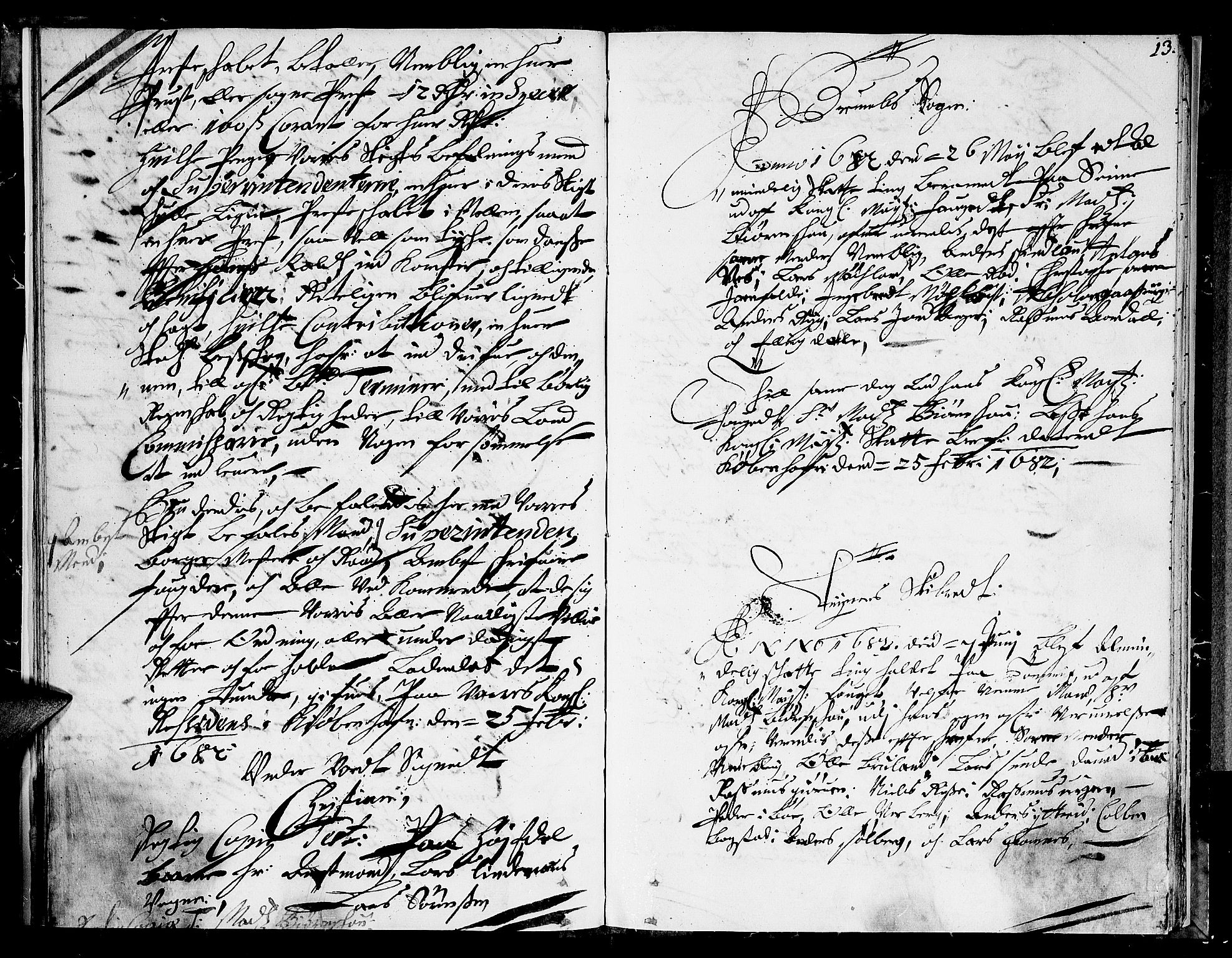 Nordfjord sorenskriveri, AV/SAB-A-2801/01/01a/L0011: Tingbøker (justisprotokoller), 1682-1683, p. 12b-13a
