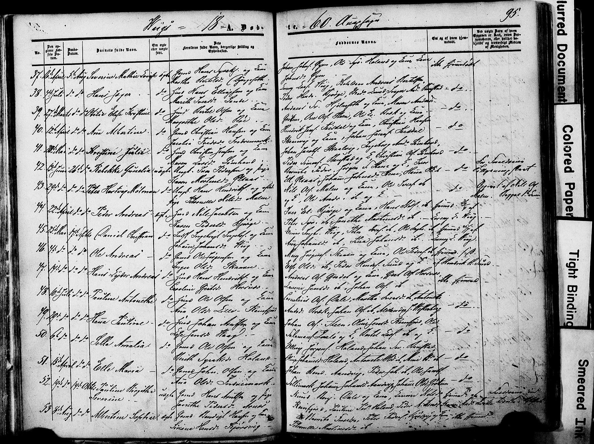 Ministerialprotokoller, klokkerbøker og fødselsregistre - Nordland, AV/SAT-A-1459/812/L0176: Parish register (official) no. 812A05, 1834-1874, p. 95