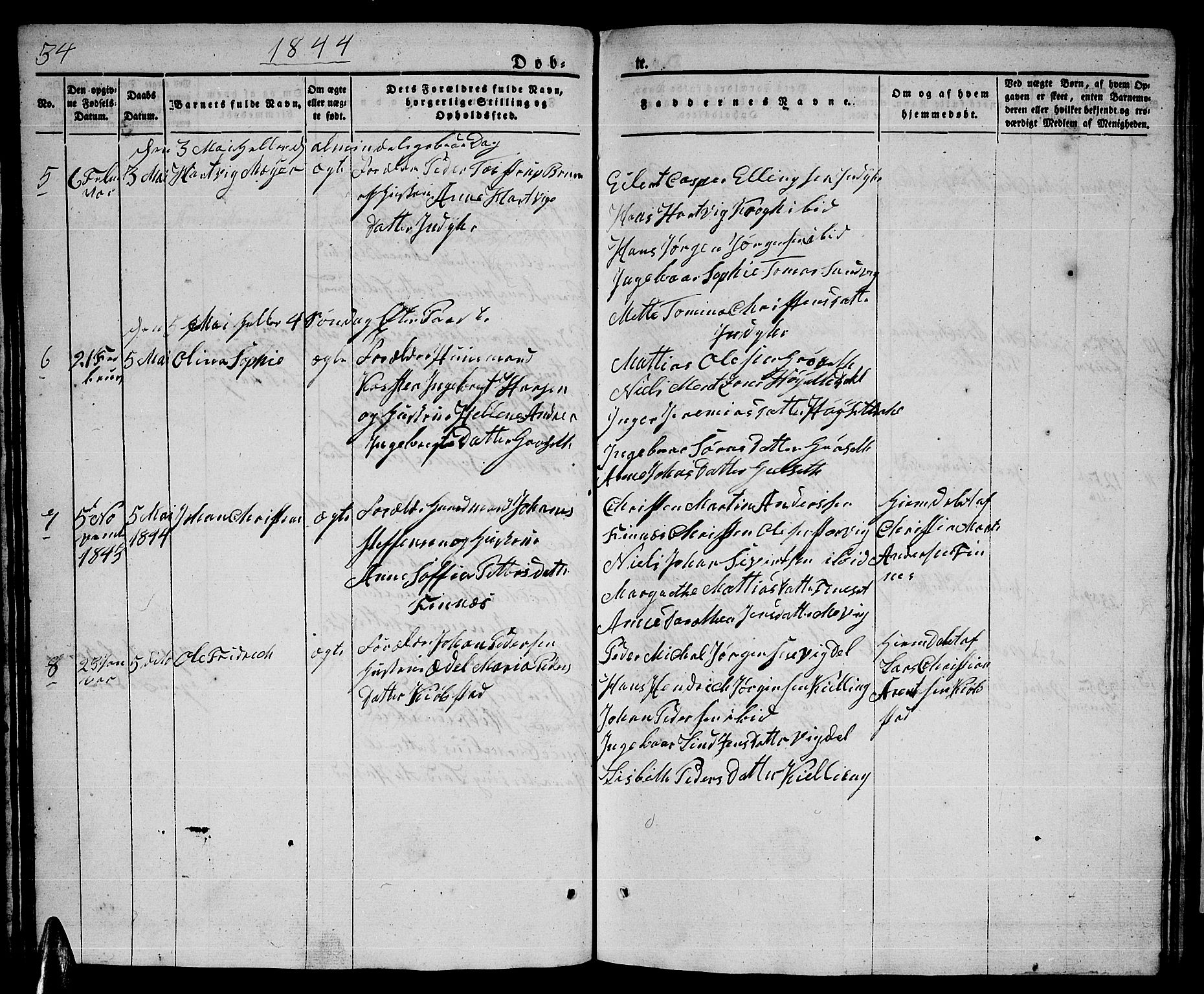 Ministerialprotokoller, klokkerbøker og fødselsregistre - Nordland, AV/SAT-A-1459/805/L0106: Parish register (copy) no. 805C02, 1841-1861, p. 34