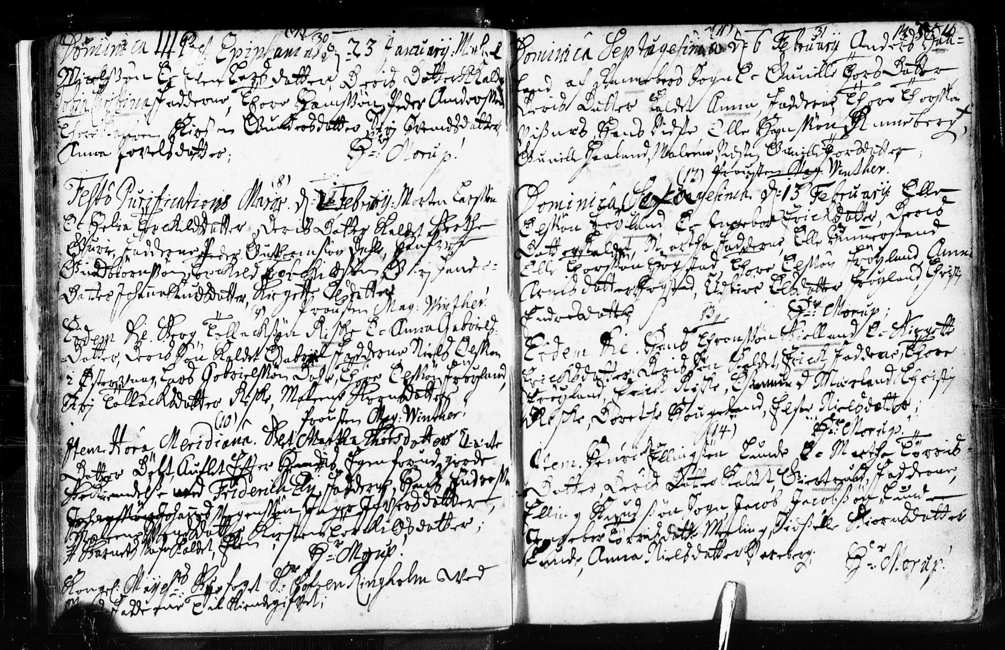 Domkirken sokneprestkontor, AV/SAST-A-101812/001/30/30BB/L0003: Parish register (copy) no. B 3, 1733-1751, p. 16