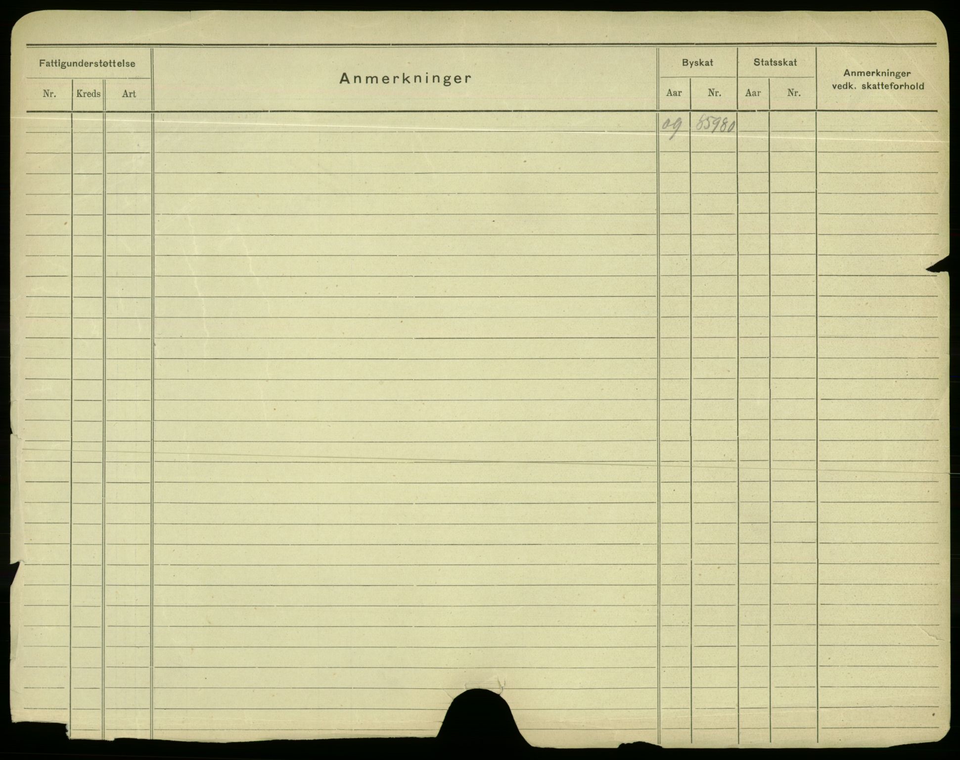 Oslo folkeregister, Registerkort, AV/SAO-A-11715/F/Fa/Fac/L0004: Menn, 1906-1914, p. 1b