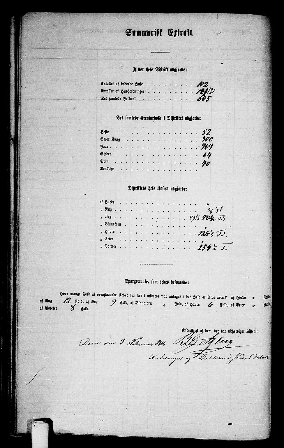 RA, 1865 census for Fosnes, 1865, p. 157