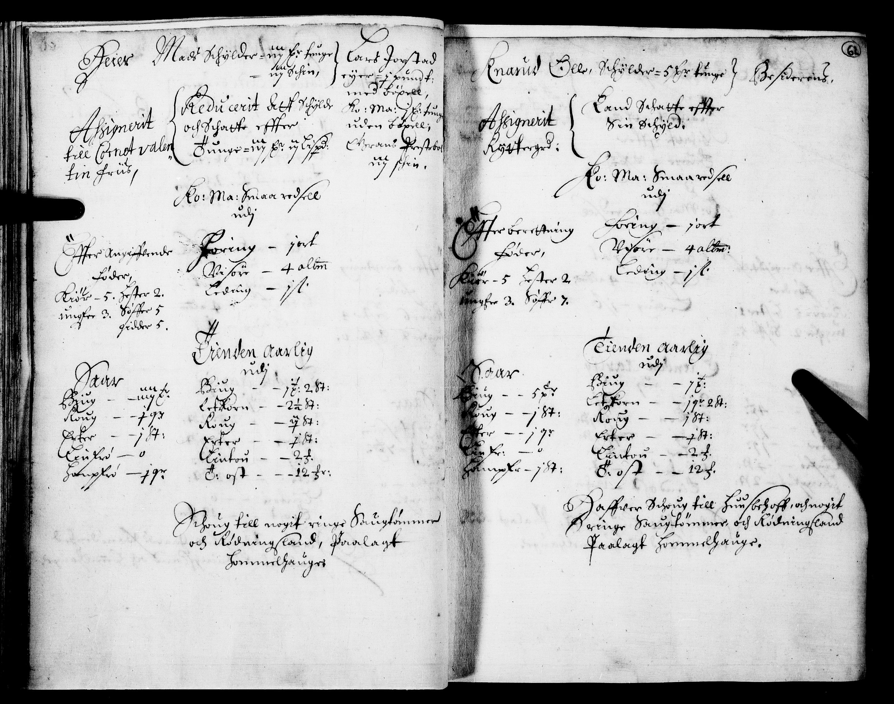 Rentekammeret inntil 1814, Realistisk ordnet avdeling, RA/EA-4070/N/Nb/Nba/L0016: Hadeland og Valdres fogderi, 1. del, 1667, p. 61b-62a