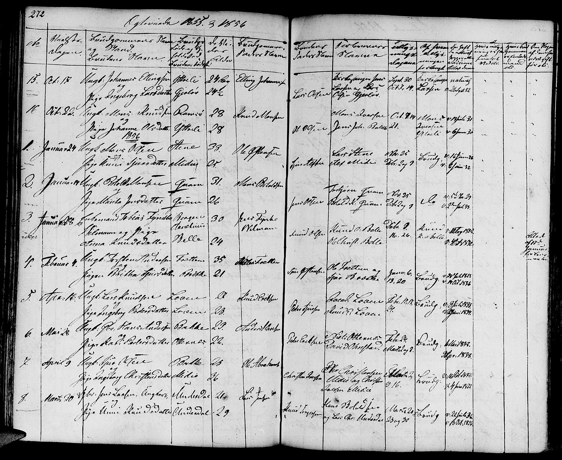 Aurland sokneprestembete, AV/SAB-A-99937/H/Ha/Haa/L0006: Parish register (official) no. A 6, 1821-1859, p. 272