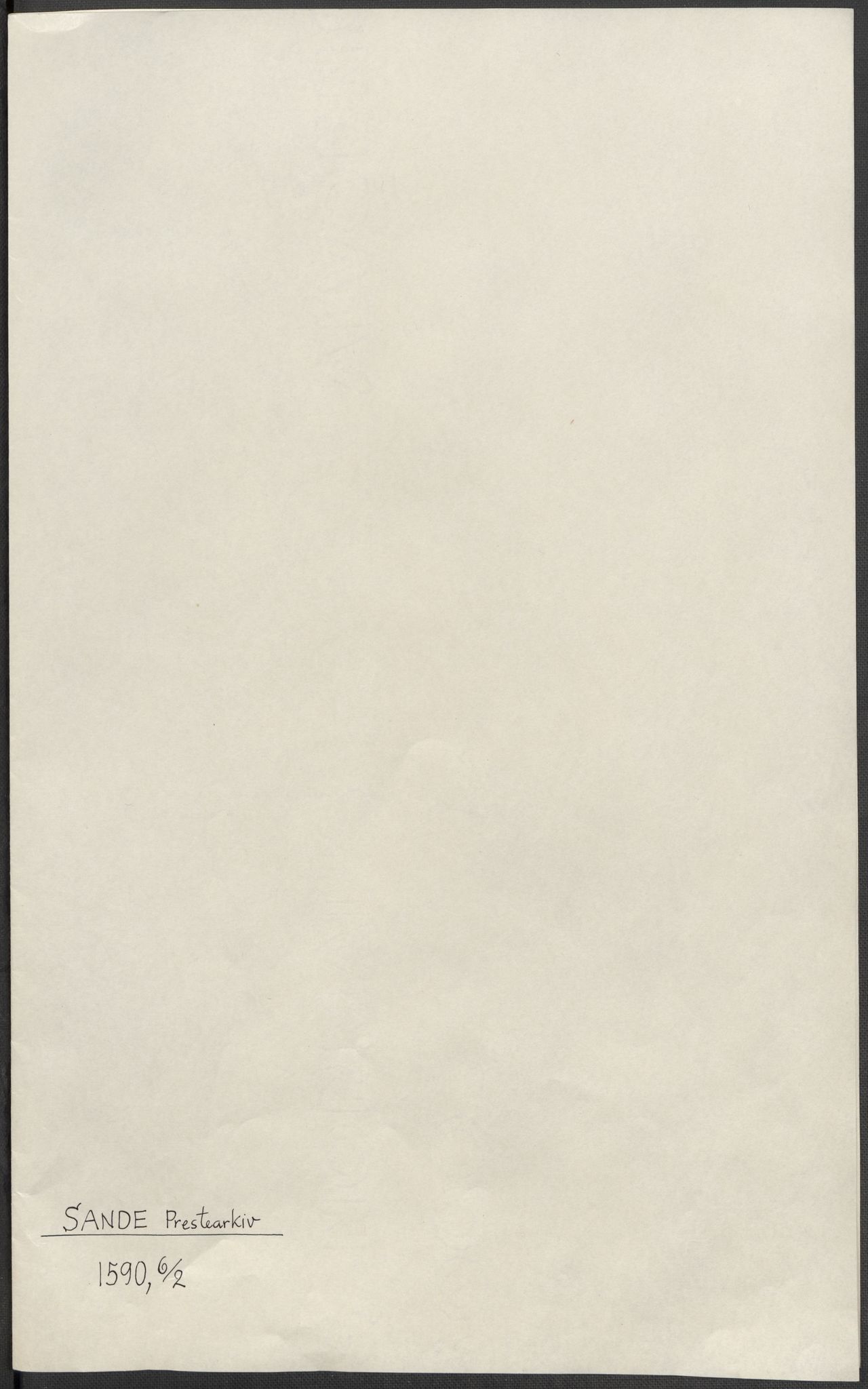 Riksarkivets diplomsamling, AV/RA-EA-5965/F15/L0021: Prestearkiv - Vestfold, 1573-1858, p. 23