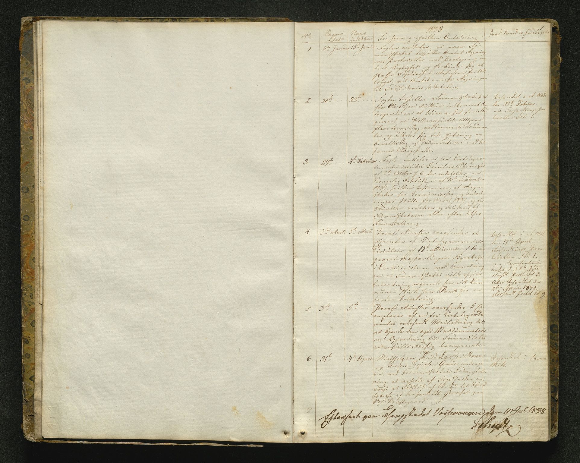 Voss kommune. Formannskapet, IKAH/1235-021/C/Ca/L0001: Postjournal, 1838-1883