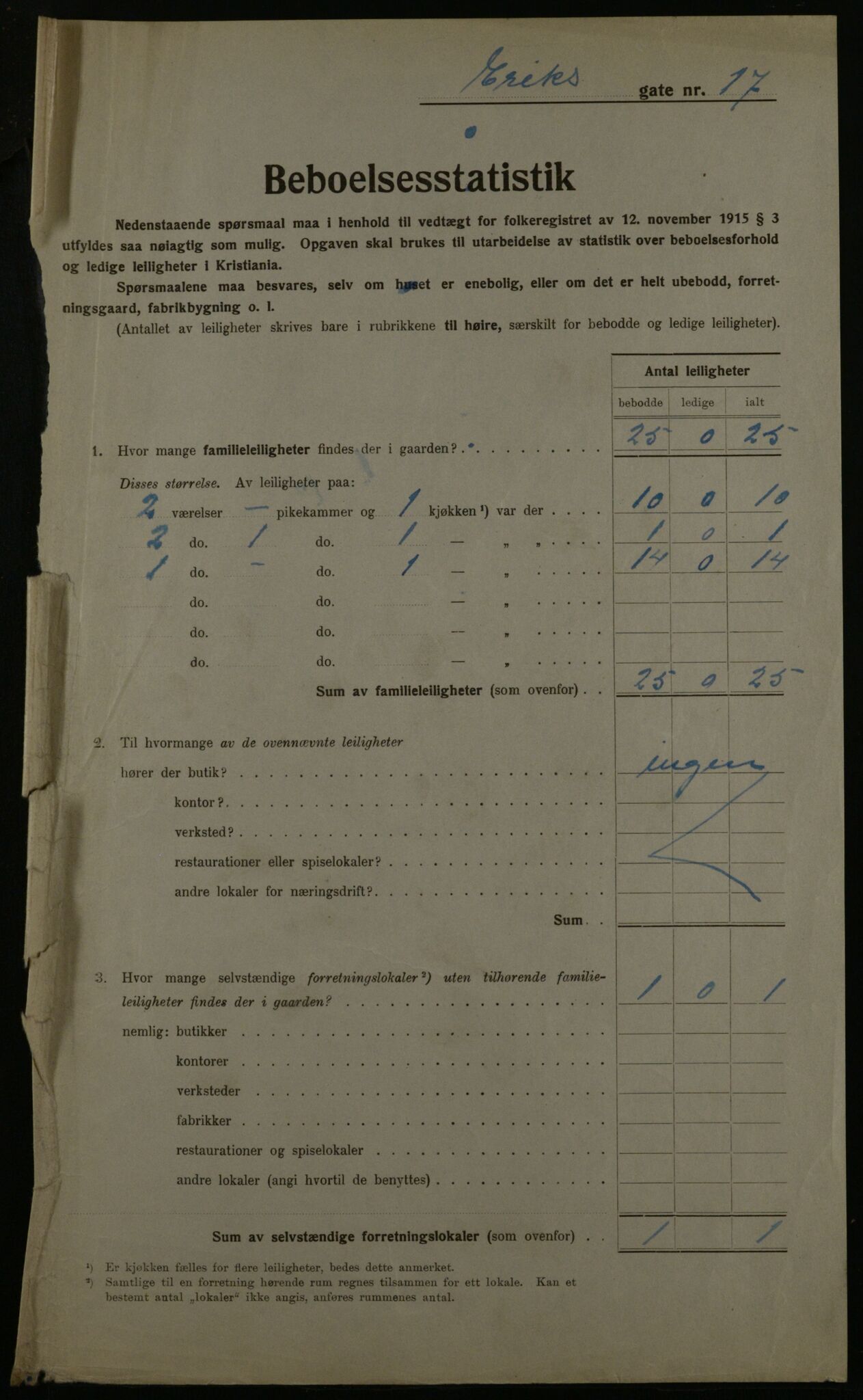 OBA, Municipal Census 1923 for Kristiania, 1923, p. 22409