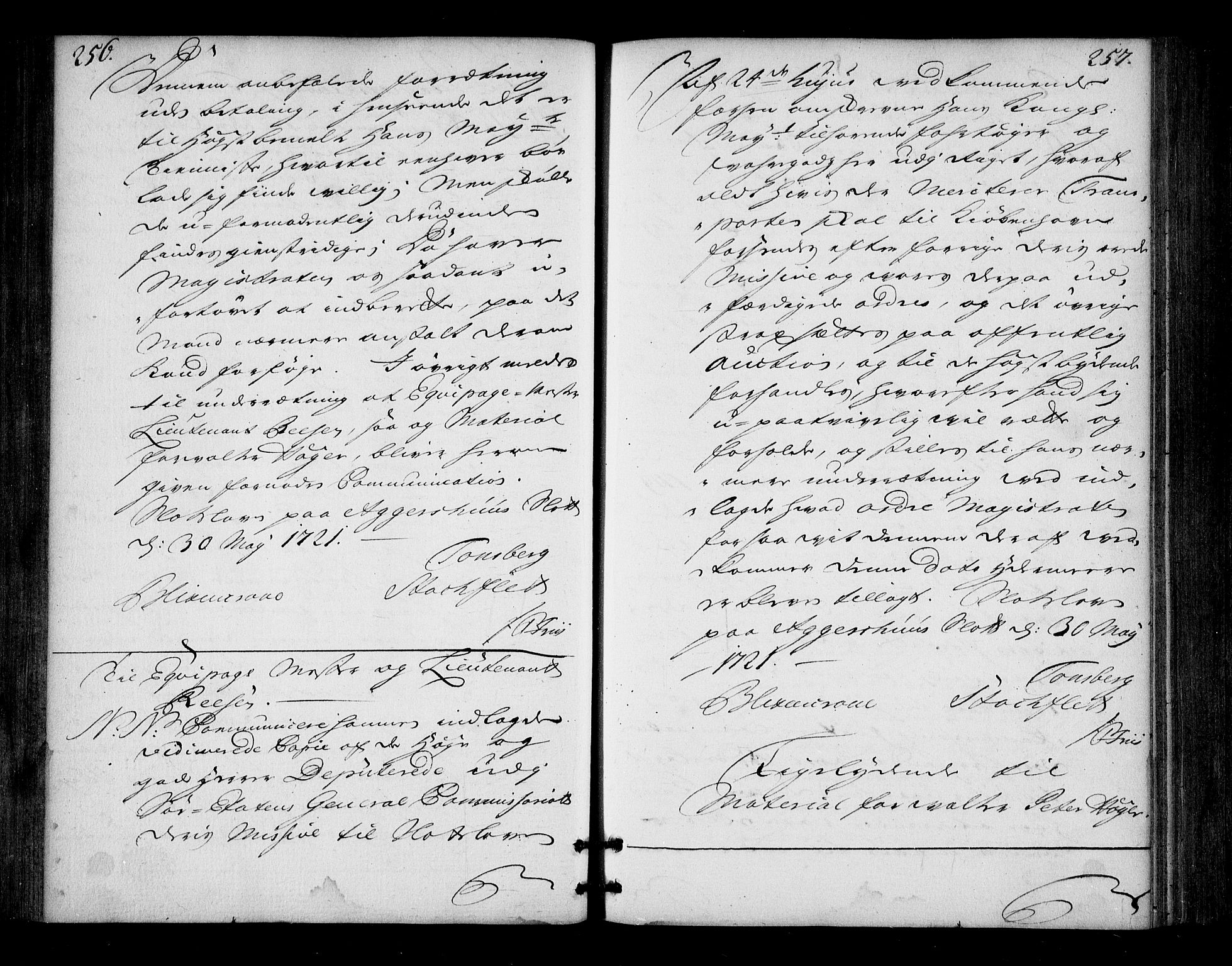 Stattholderembetet 1572-1771, AV/RA-EA-2870/Bd/L0013: Ordreprotokoll, 1720-1722, p. 256-257