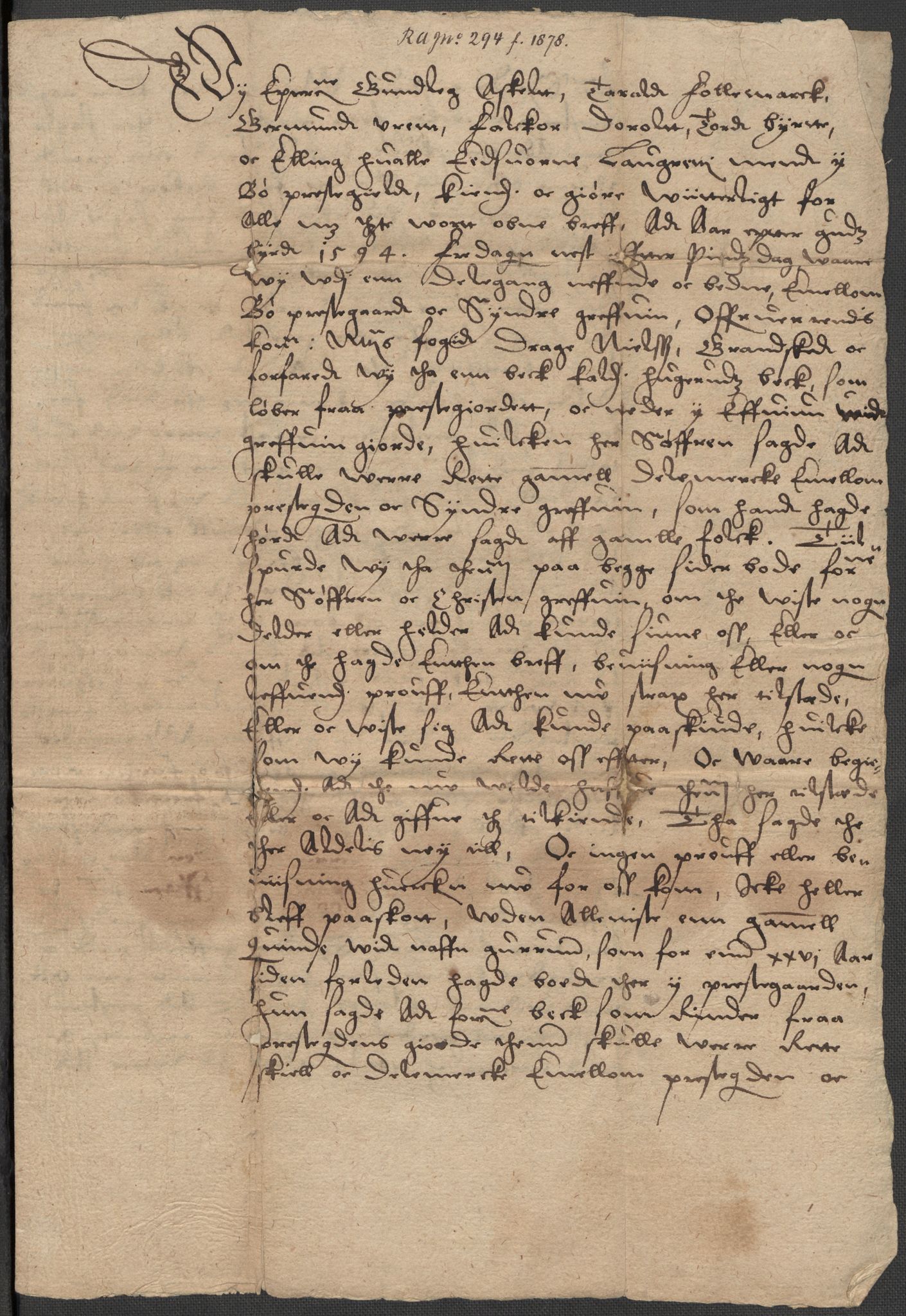 Riksarkivets diplomsamling, AV/RA-EA-5965/F15/L0027: Prestearkiv - Telemark, 1587-1738, p. 17