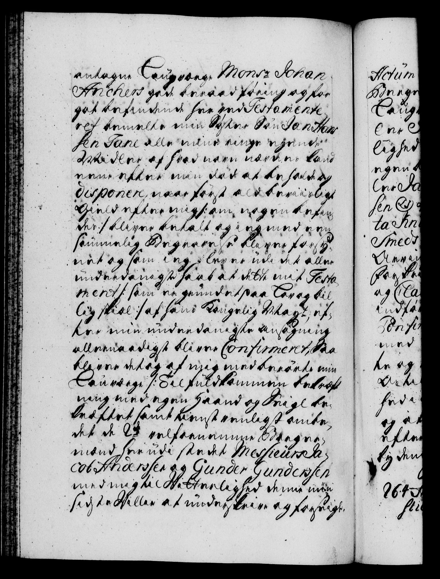 Danske Kanselli 1572-1799, AV/RA-EA-3023/F/Fc/Fca/Fcaa/L0026: Norske registre, 1729-1730, p. 204b