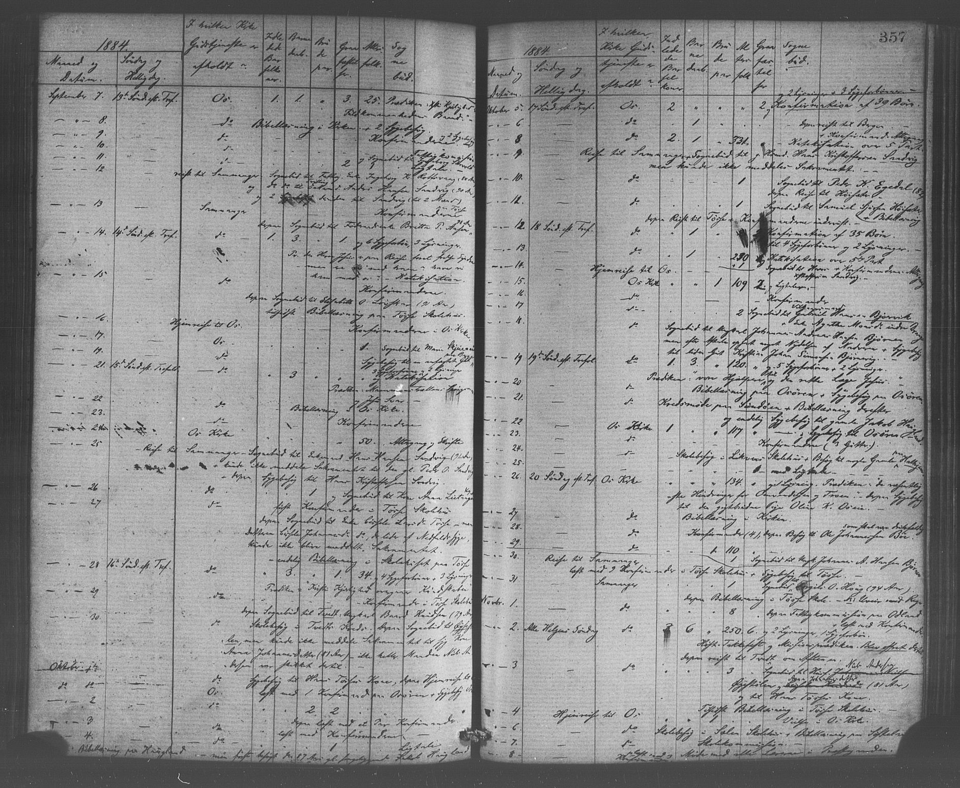 Os sokneprestembete, AV/SAB-A-99929: Parish register (official) no. A 18, 1874-1884, p. 357