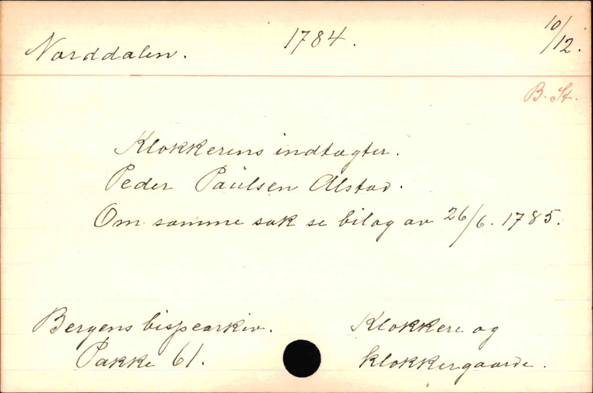 Haugen, Johannes - lærer, AV/SAB-SAB/PA-0036/01/L0001: Om klokkere og lærere, 1521-1904, p. 10917