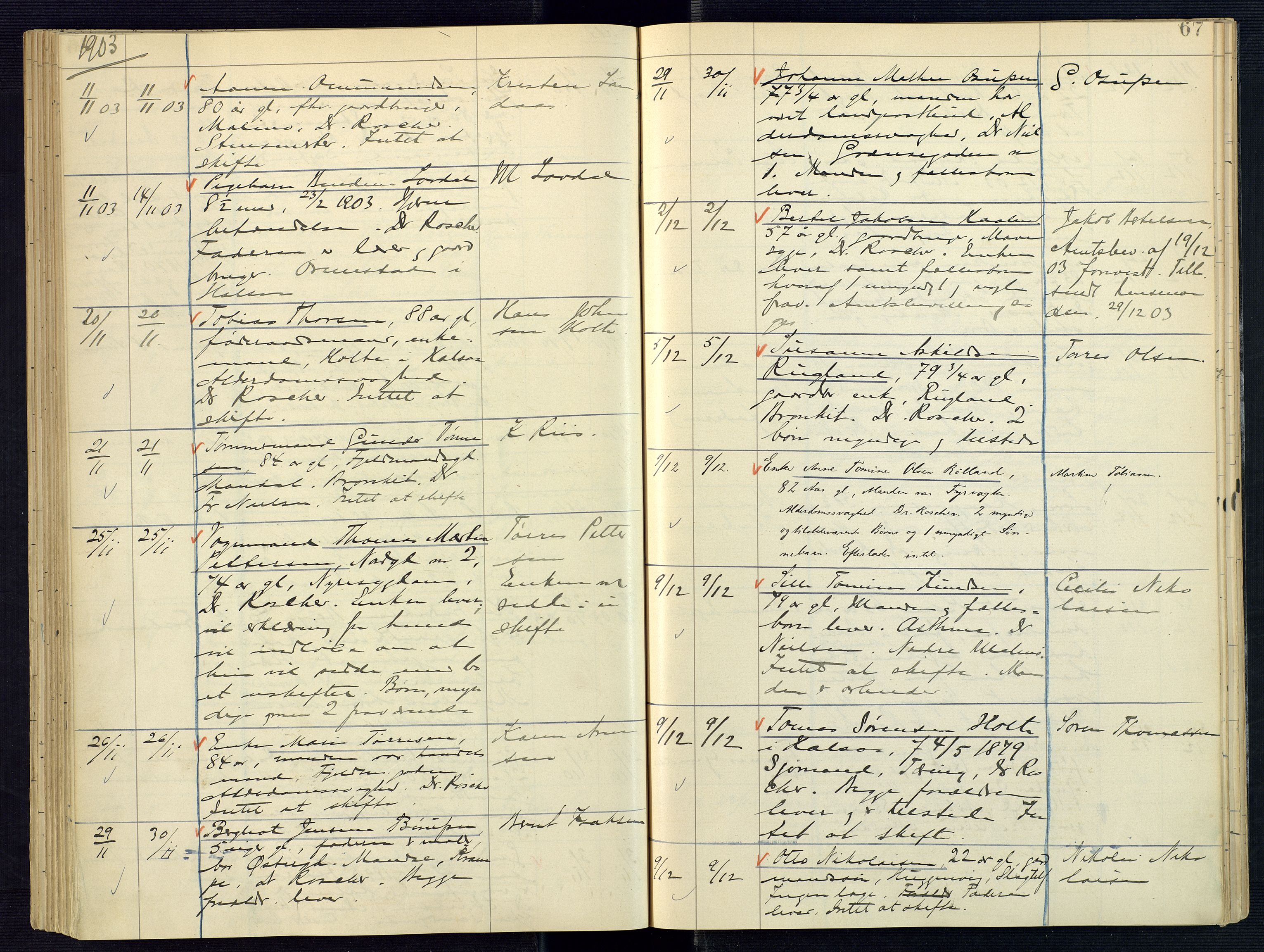 Mandal sorenskriveri, AV/SAK-1221-0005/001/H/Ha/L0005: Dødsfall Mandal prestegjeld nr 4, 1895-1908, p. 67