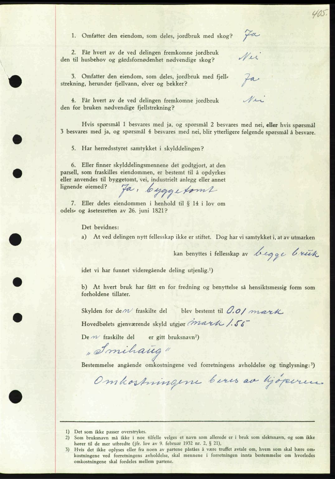 Nordmøre sorenskriveri, AV/SAT-A-4132/1/2/2Ca: Mortgage book no. A103, 1946-1947, Diary no: : 2475/1946