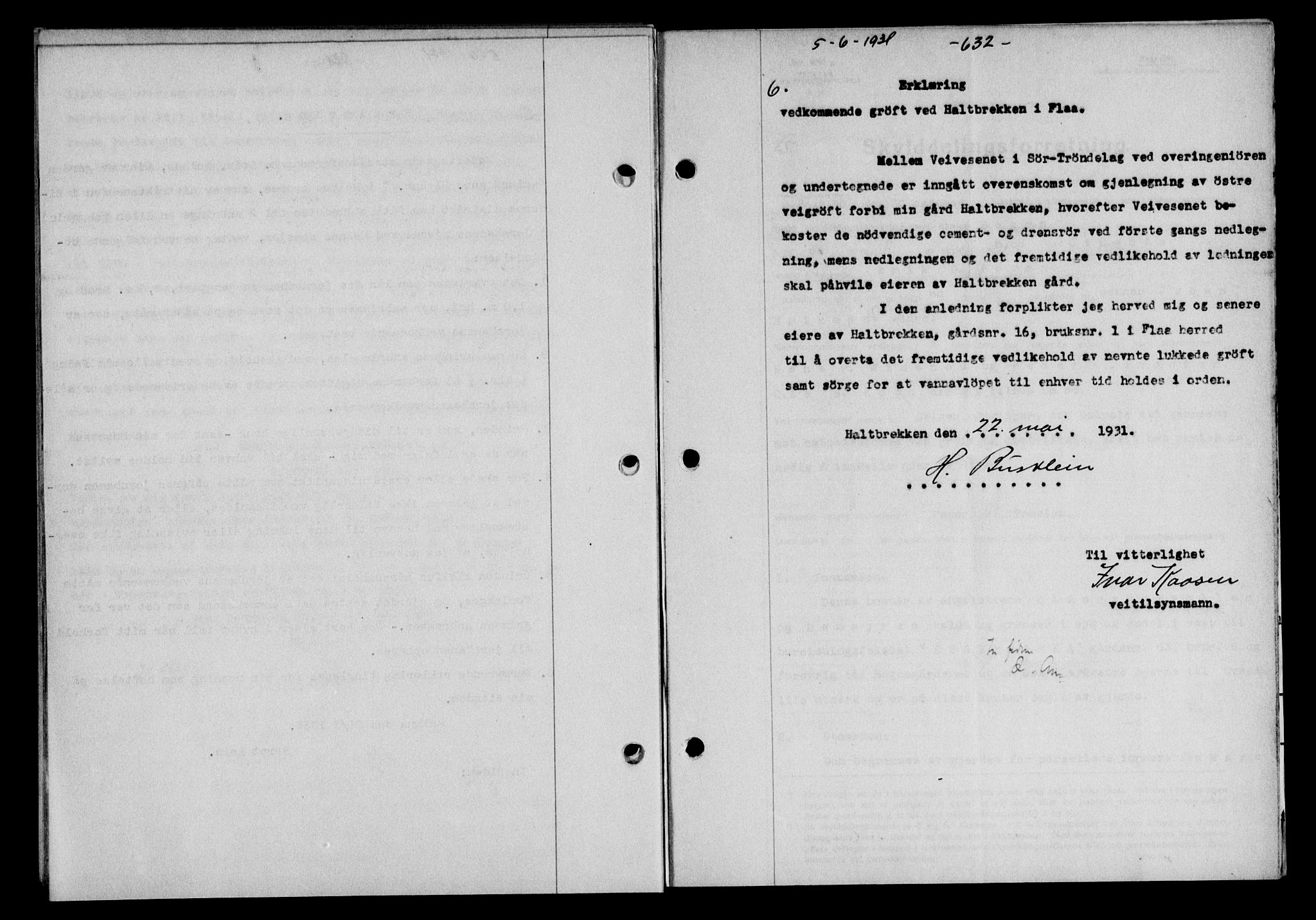 Gauldal sorenskriveri, AV/SAT-A-0014/1/2/2C/L0041: Mortgage book no. 42-43, 1930-1931, Deed date: 05.06.1931