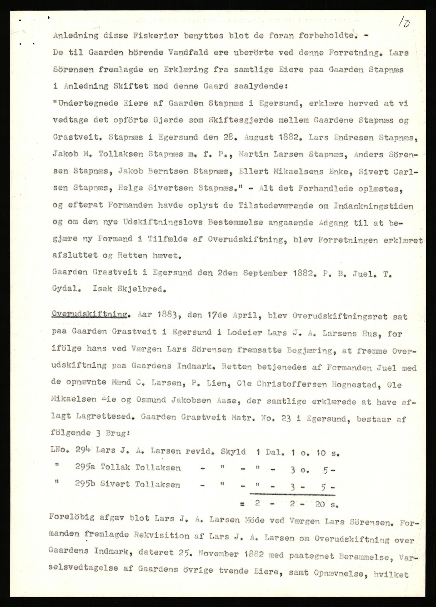 Statsarkivet i Stavanger, AV/SAST-A-101971/03/Y/Yj/L0026: Avskrifter sortert etter gårdsnavn: Gjerde - Grastveid, 1750-1930, p. 651