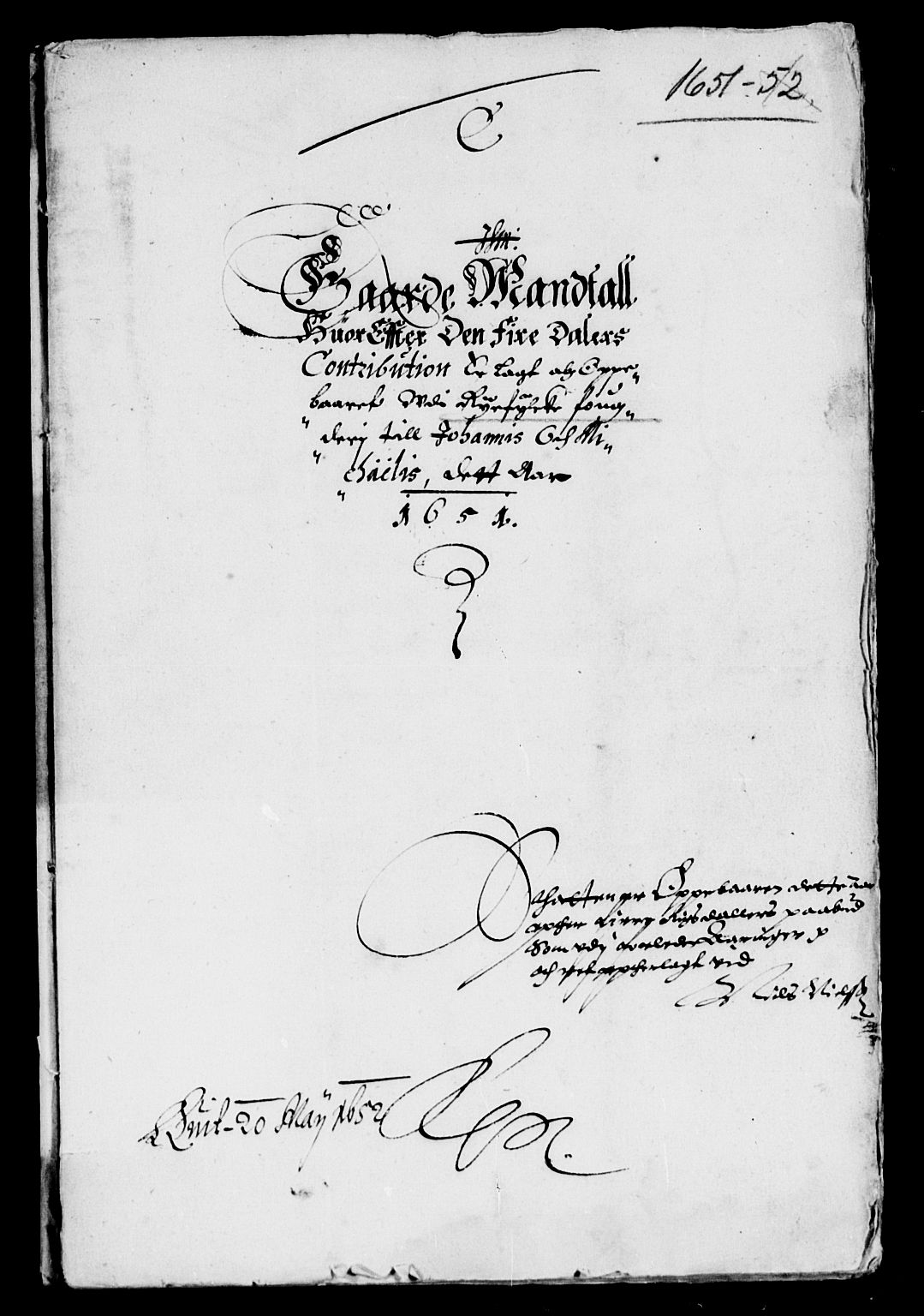 Rentekammeret inntil 1814, Reviderte regnskaper, Lensregnskaper, AV/RA-EA-5023/R/Rb/Rbs/L0034: Stavanger len, 1651-1653