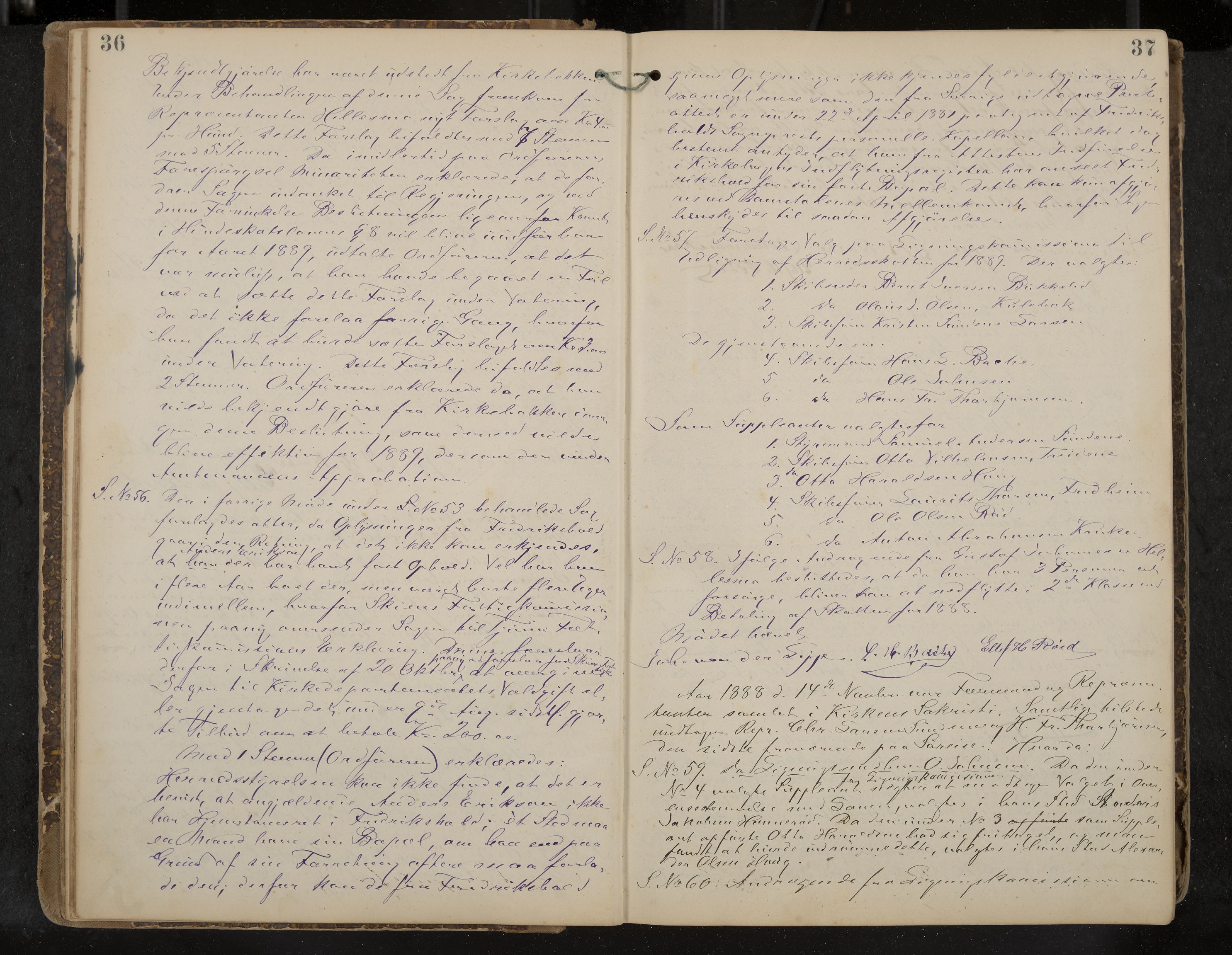 Tjøme formannskap og sentraladministrasjon, IKAK/0723021-1/A/L0003: Møtebok, 1886-1915, p. 36-37