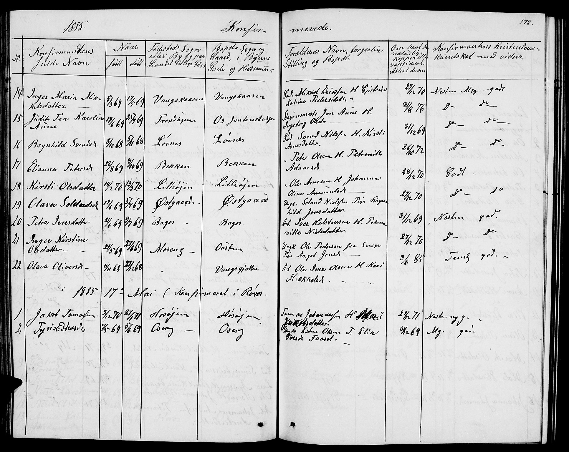 Tolga prestekontor, AV/SAH-PREST-062/L/L0004: Parish register (copy) no. 4, 1845-1887, p. 172