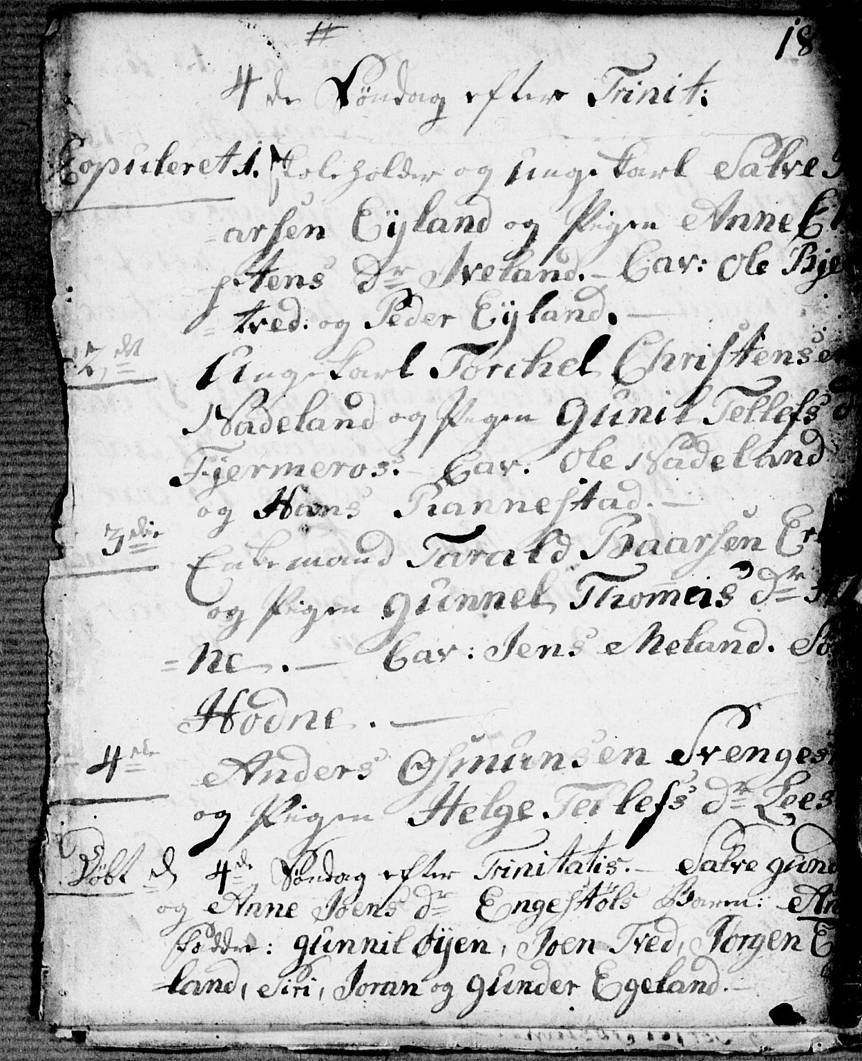 Evje sokneprestkontor, AV/SAK-1111-0008/F/Fa/Fac/L0002: Parish register (official) no. A 2, 1765-1816, p. 181