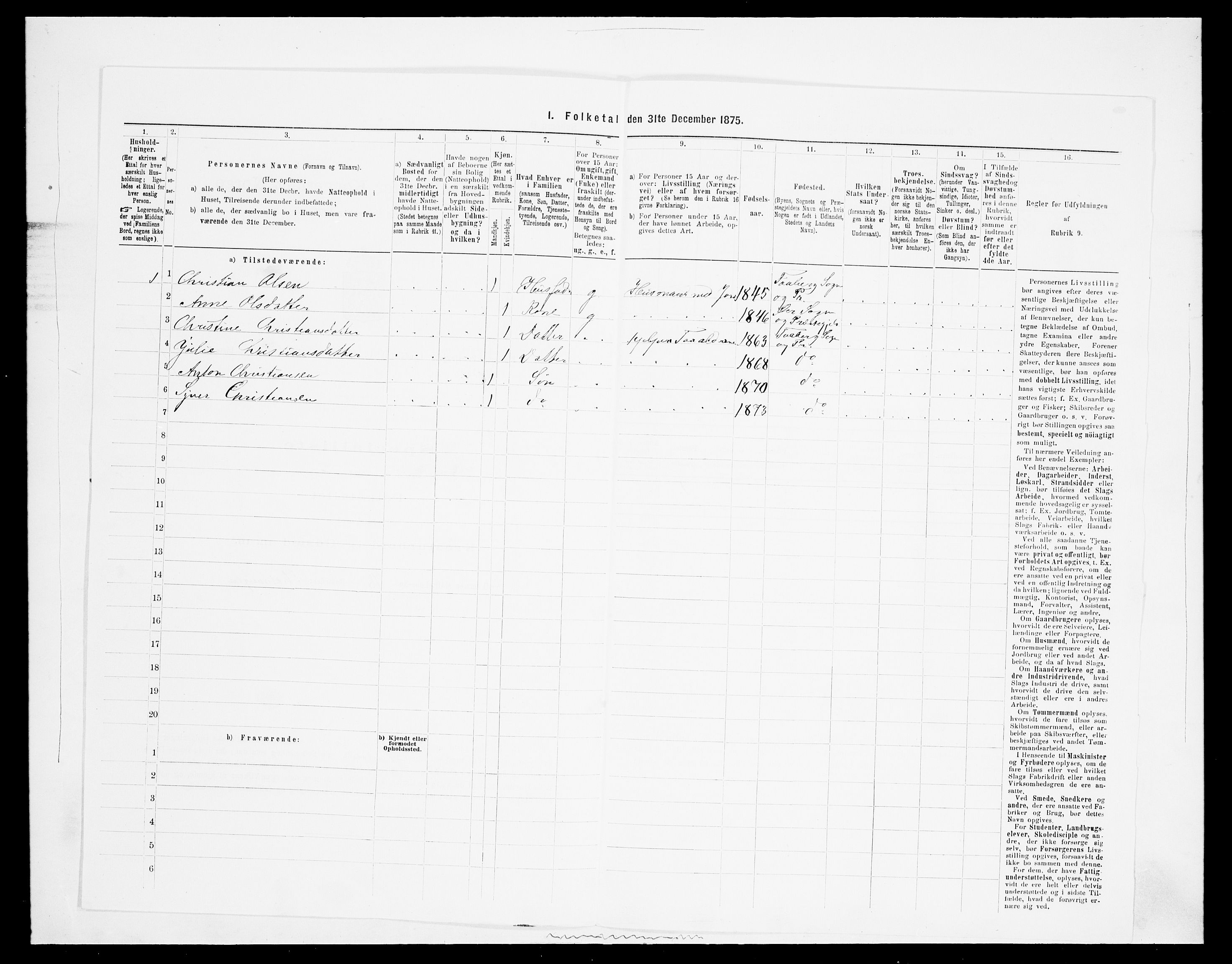 SAH, 1875 census for 0524L Fåberg/Fåberg og Lillehammer, 1875, p. 873