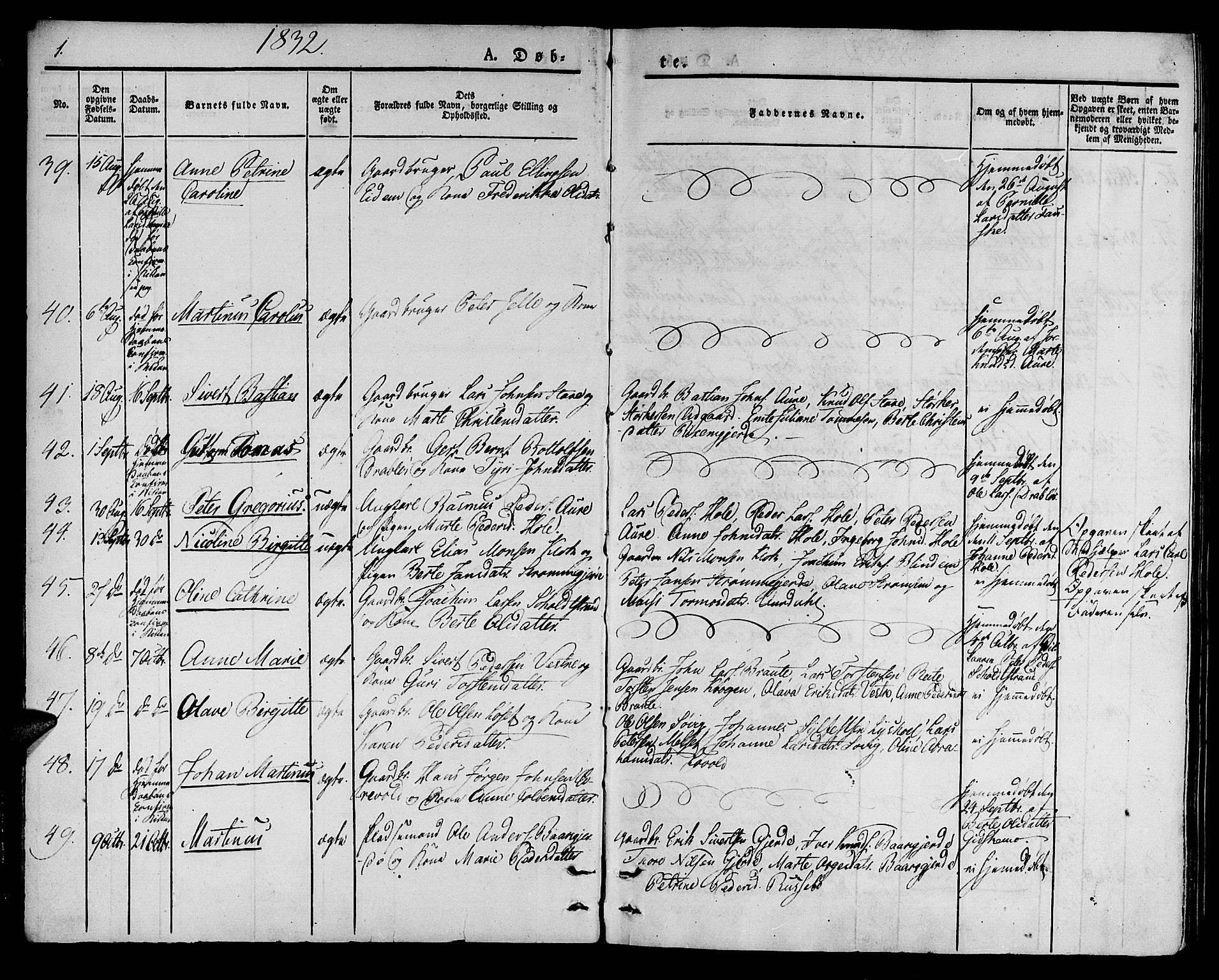 Ministerialprotokoller, klokkerbøker og fødselsregistre - Møre og Romsdal, SAT/A-1454/522/L0311: Parish register (official) no. 522A06, 1832-1842, p. 1