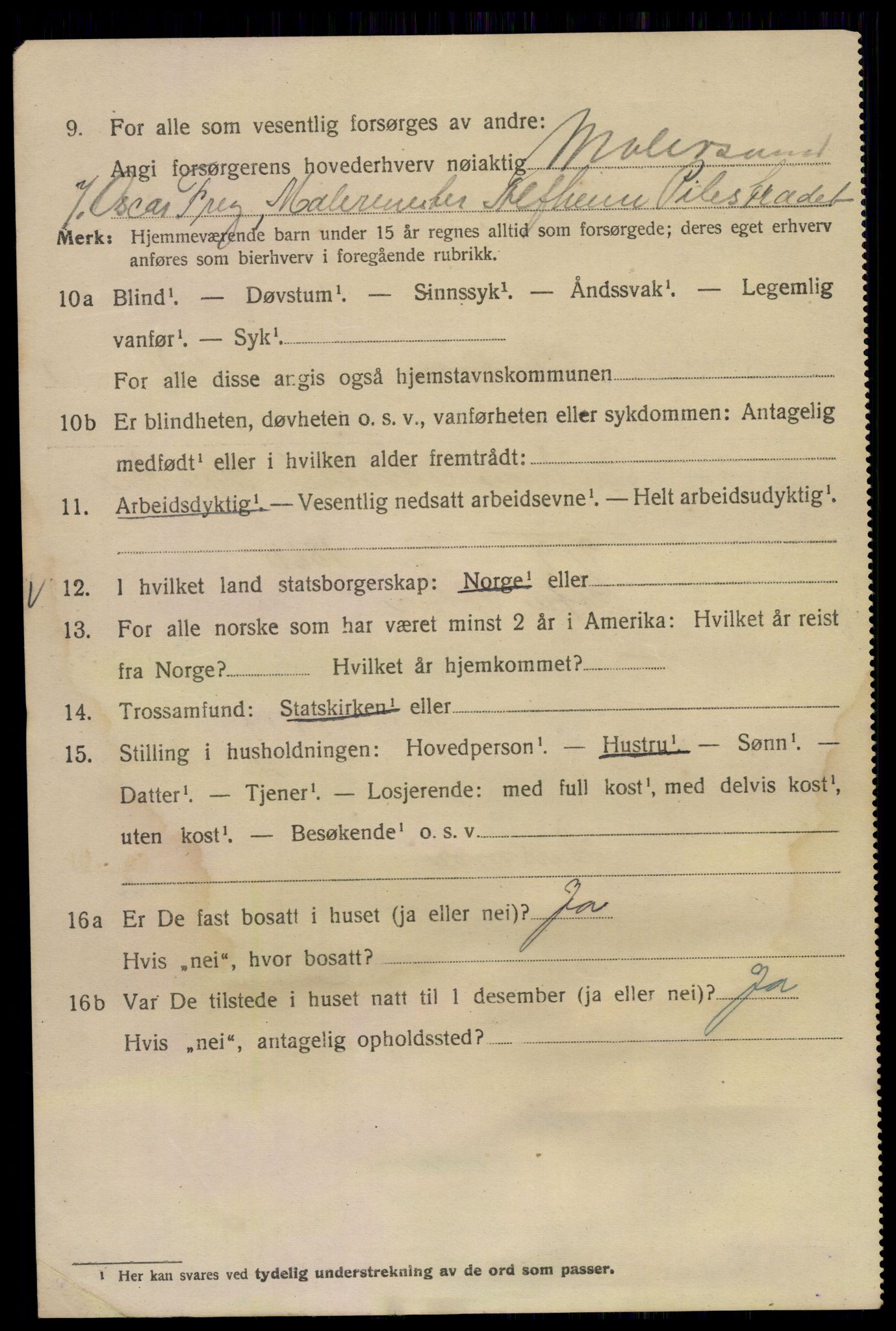 SAO, 1920 census for Kristiania, 1920, p. 453206