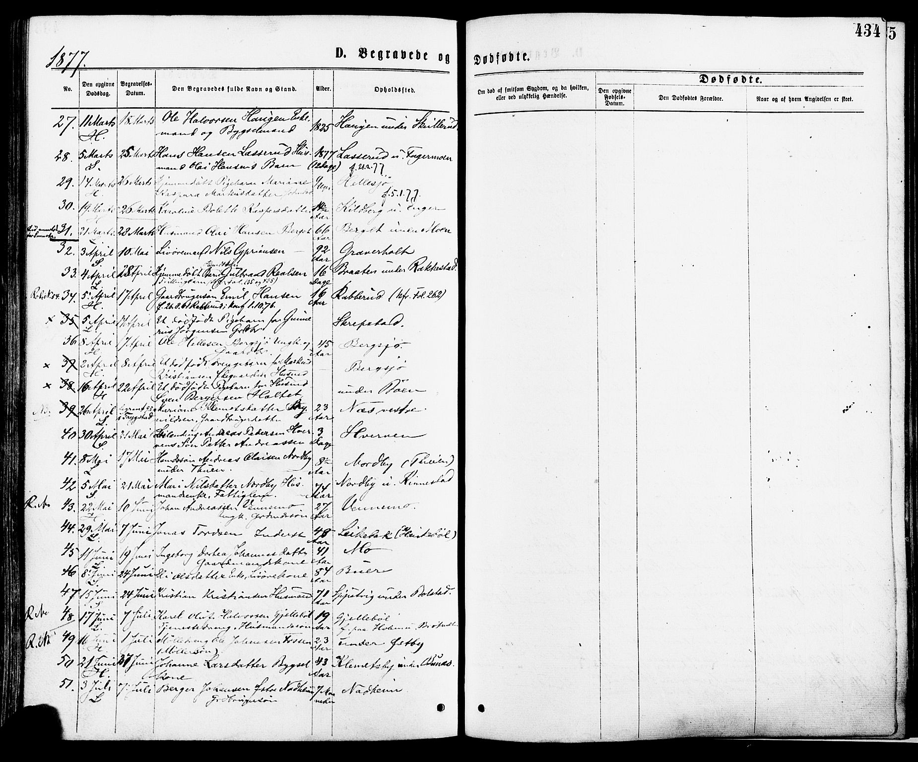 Høland prestekontor Kirkebøker, AV/SAO-A-10346a/F/Fa/L0012.a: Parish register (official) no. I 12A, 1869-1879, p. 434