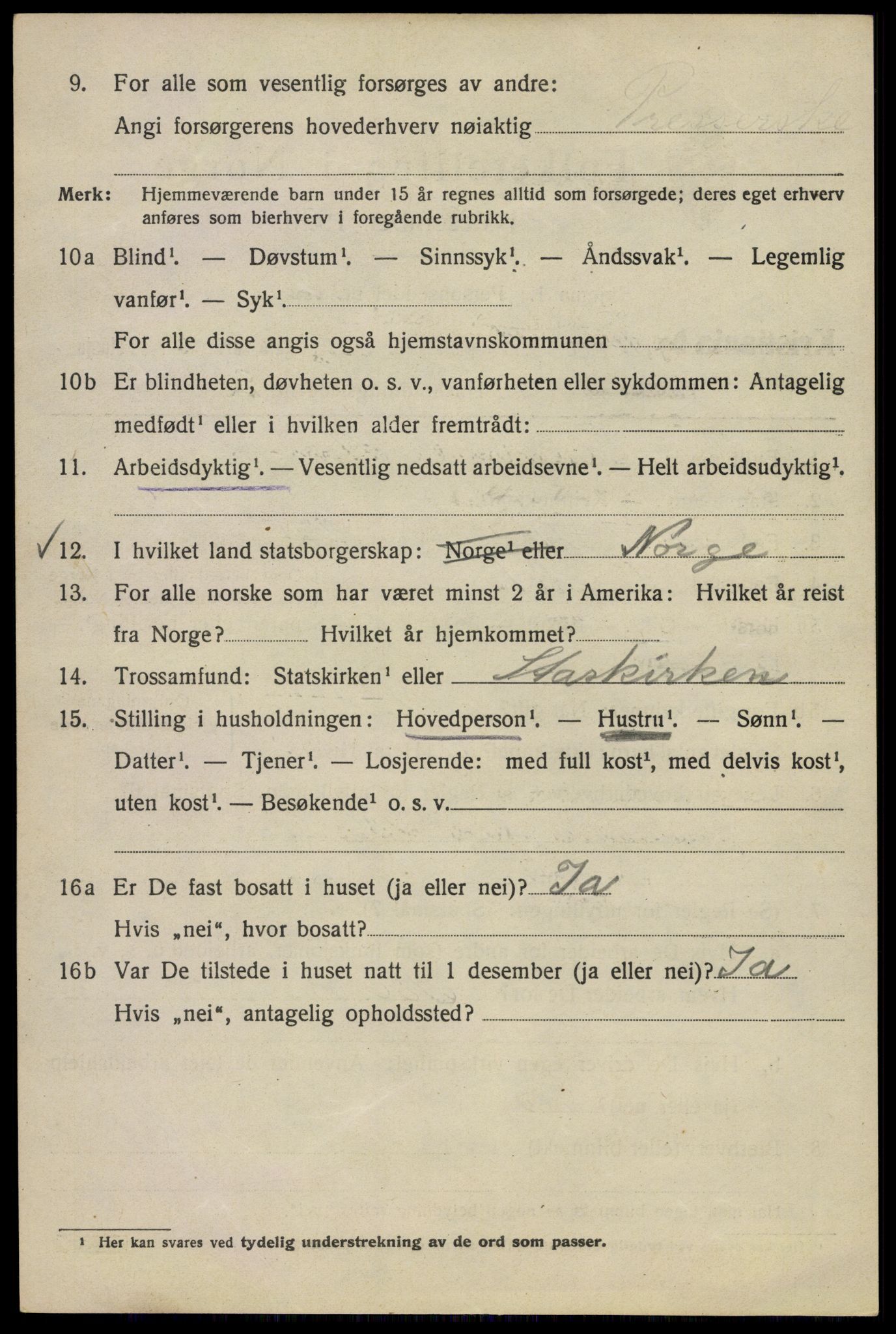 SAO, 1920 census for Kristiania, 1920, p. 657984