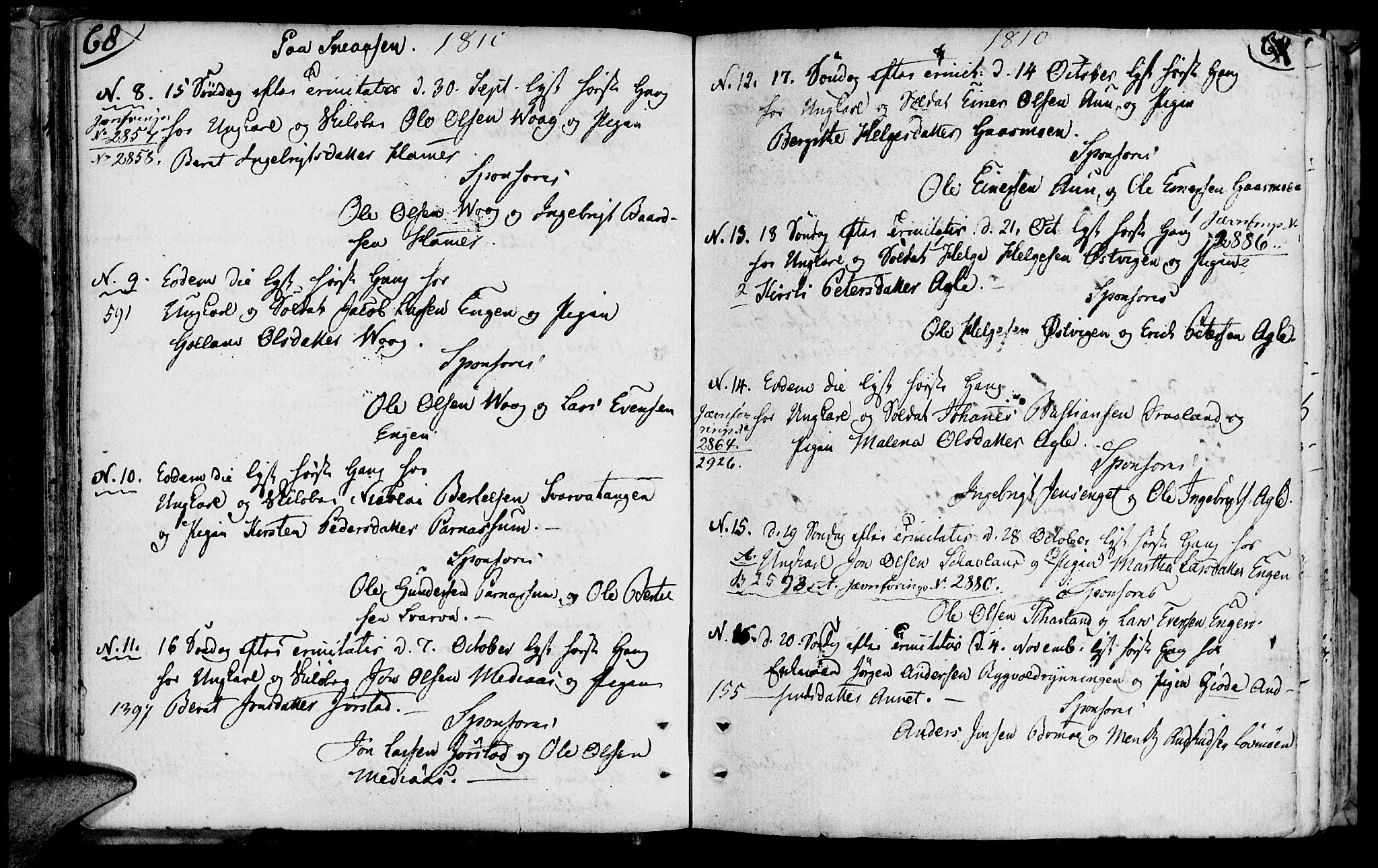Ministerialprotokoller, klokkerbøker og fødselsregistre - Nord-Trøndelag, SAT/A-1458/749/L0468: Parish register (official) no. 749A02, 1787-1817, p. 68-69