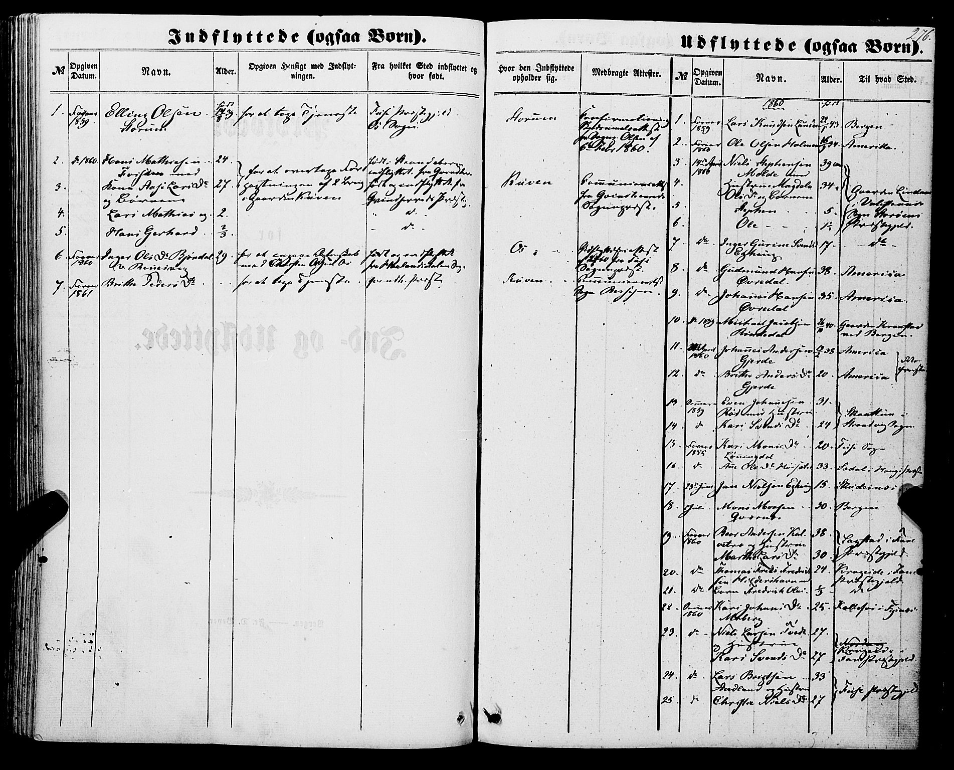 Os sokneprestembete, SAB/A-99929: Parish register (official) no. A 17, 1860-1873, p. 276