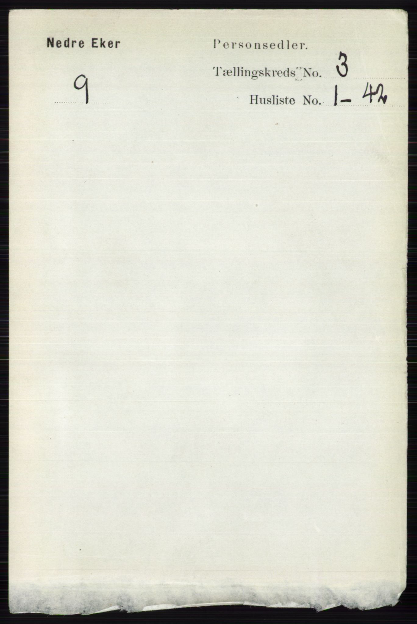 RA, 1891 census for 0625 Nedre Eiker, 1891, p. 1191