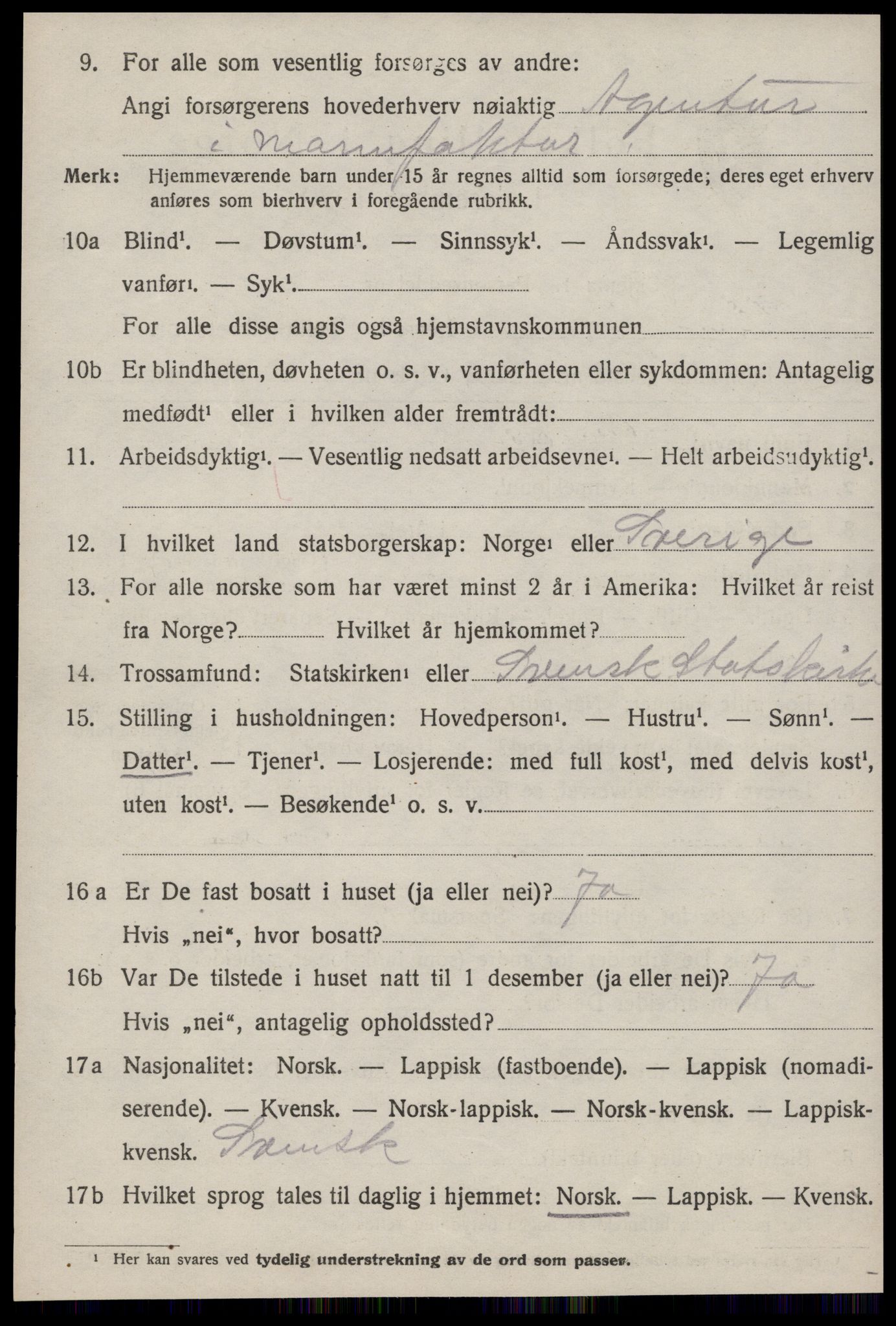 SAT, 1920 census for Strinda, 1920, p. 25037