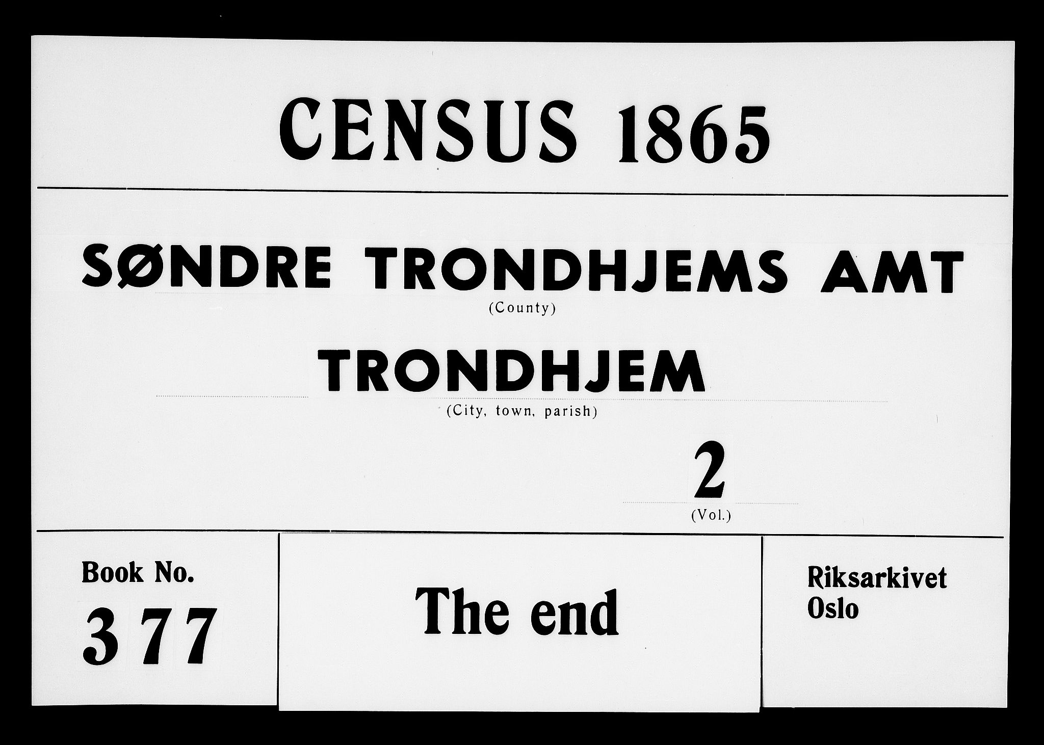 RA, 1865 census for Trondheim, 1865, p. 1044