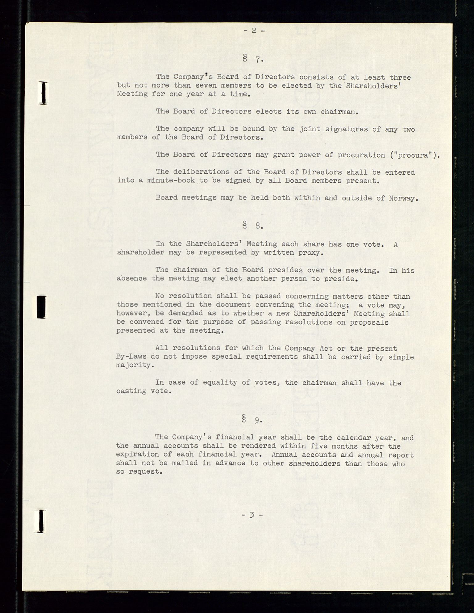 PA 1537 - A/S Essoraffineriet Norge, AV/SAST-A-101957/A/Aa/L0001/0002: Styremøter / Shareholder meetings, board meetings, by laws (vedtekter), 1957-1960, p. 192