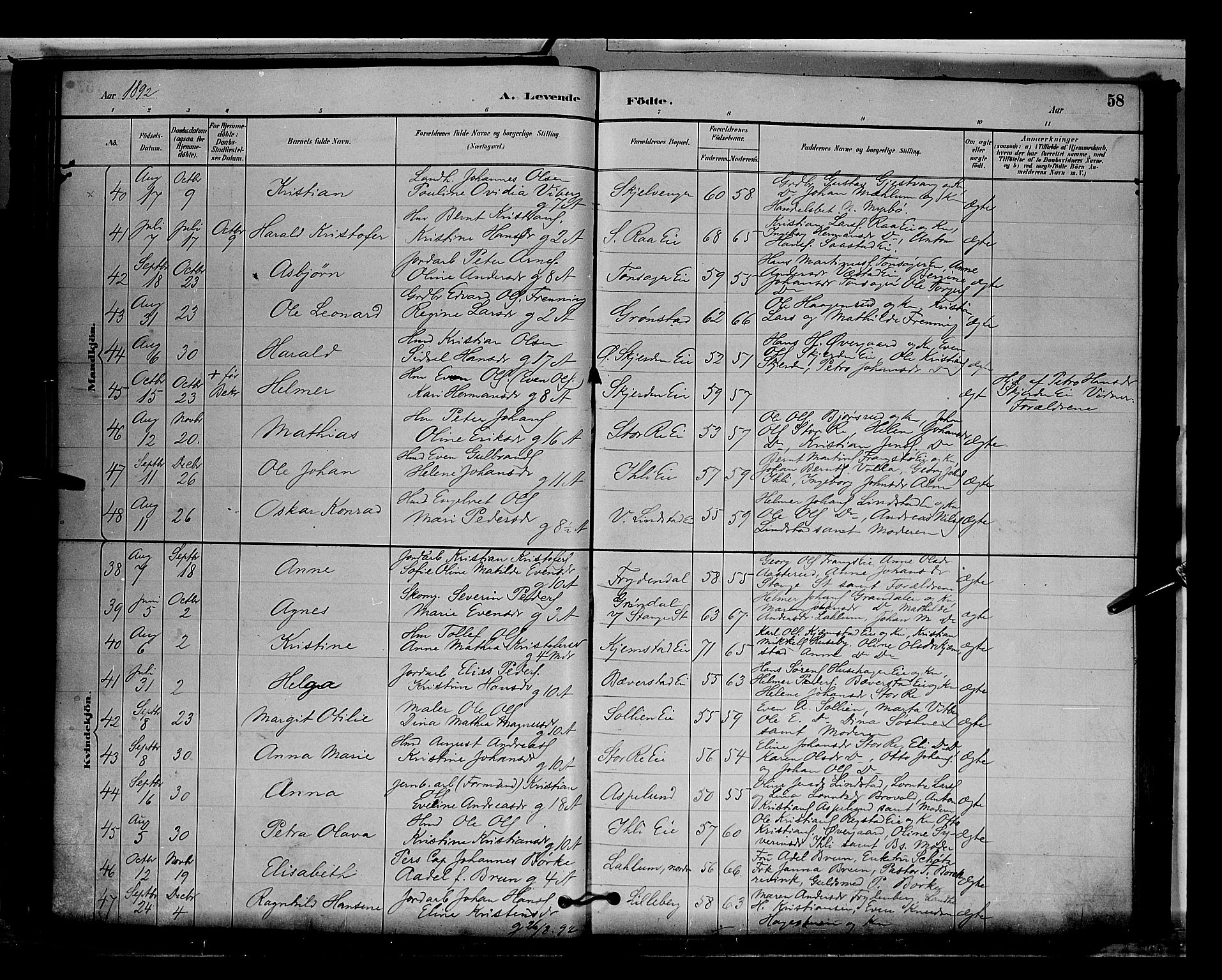 Stange prestekontor, AV/SAH-PREST-002/L/L0009: Parish register (copy) no. 9, 1883-1899, p. 59