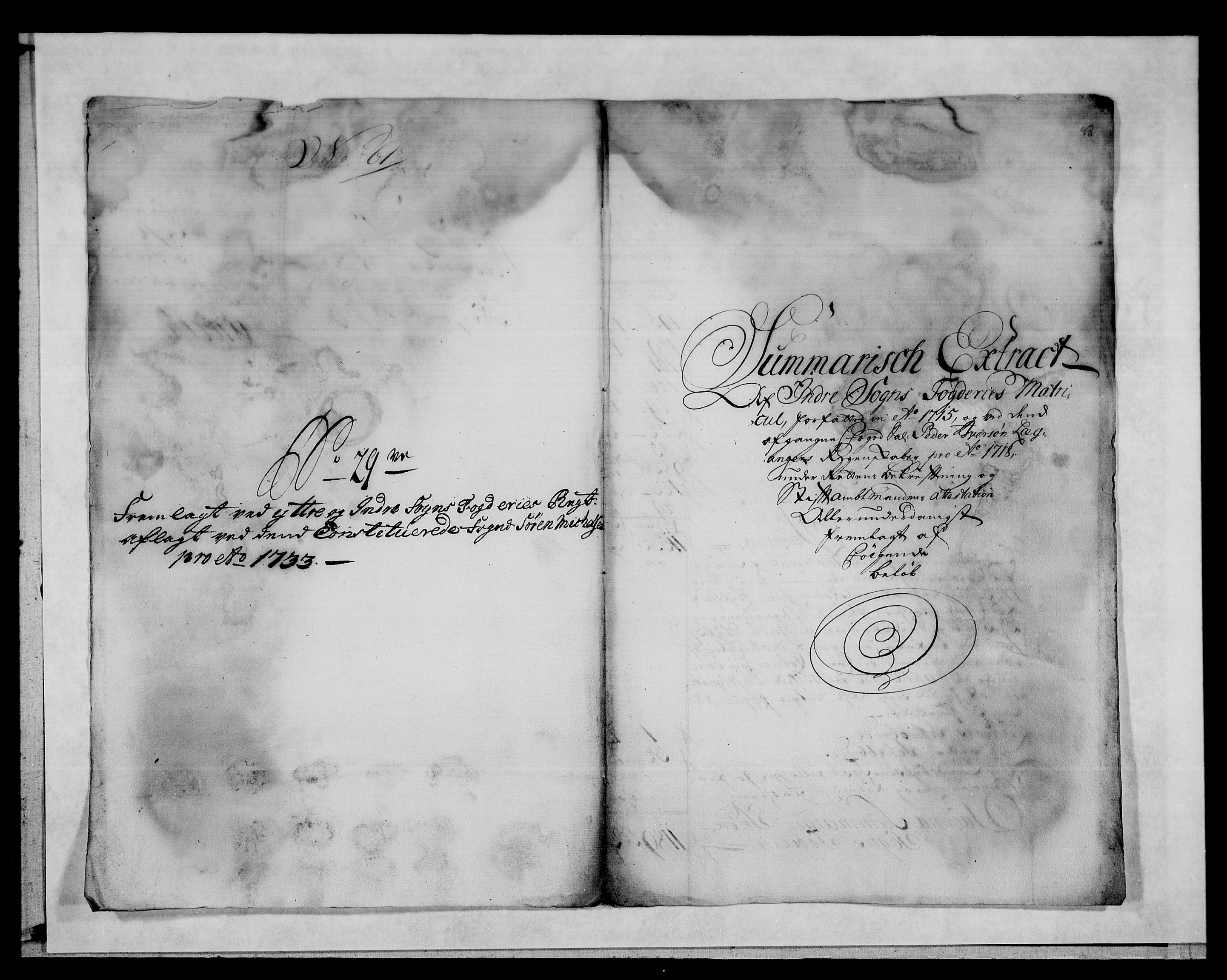 Rentekammeret inntil 1814, Reviderte regnskaper, Fogderegnskap, AV/RA-EA-4092/R52/L3337: Fogderegnskap Sogn, 1733, p. 144