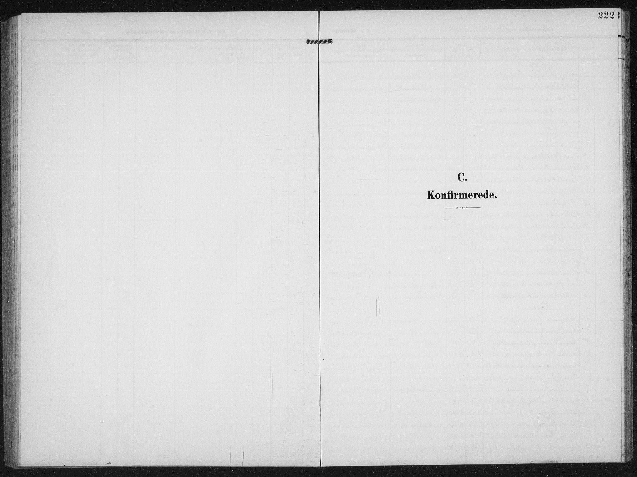 Strand sokneprestkontor, SAST/A-101828/H/Ha/Hab/L0005: Parish register (copy) no. B 5, 1904-1934, p. 222