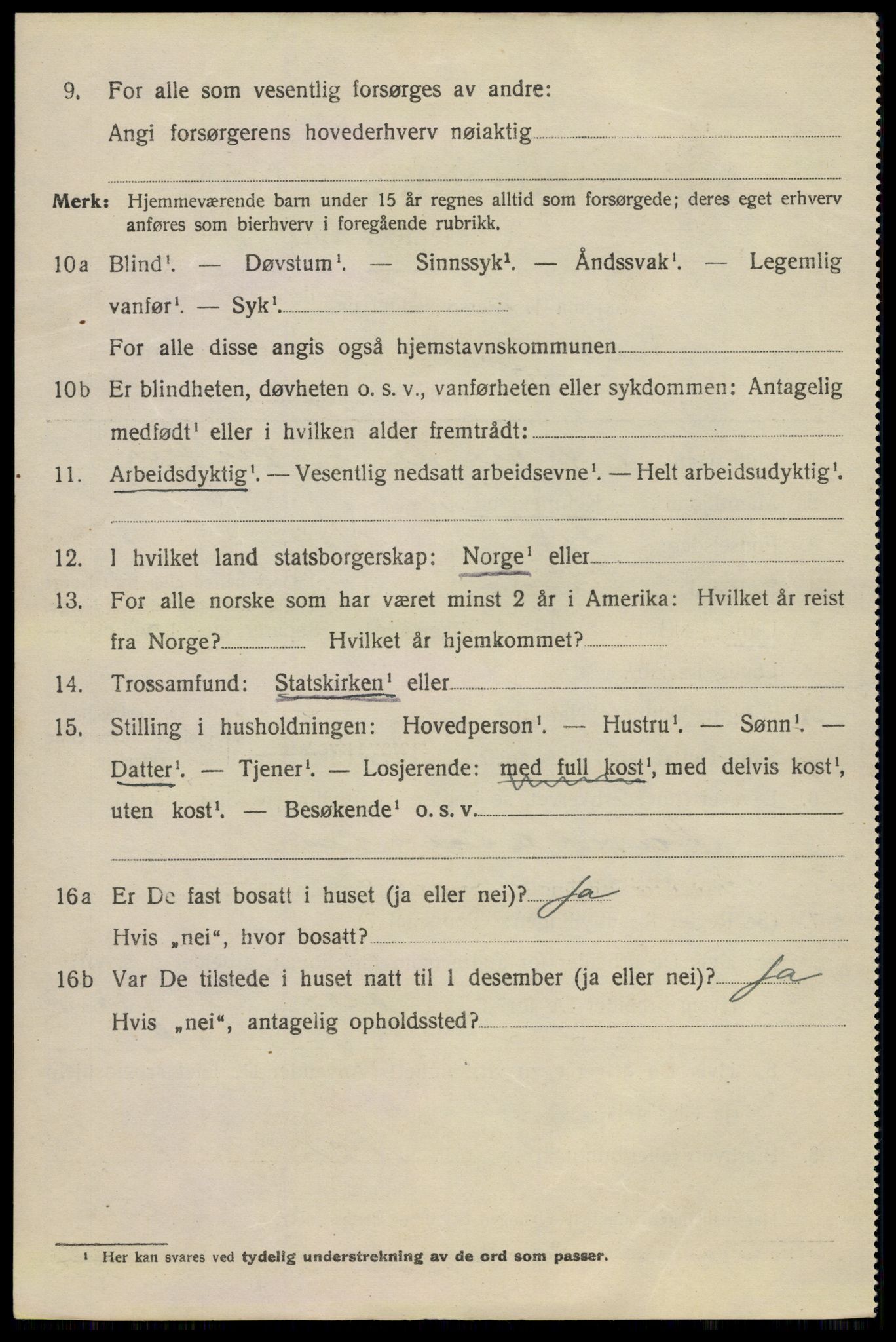 SAO, 1920 census for Drøbak, 1920, p. 4494