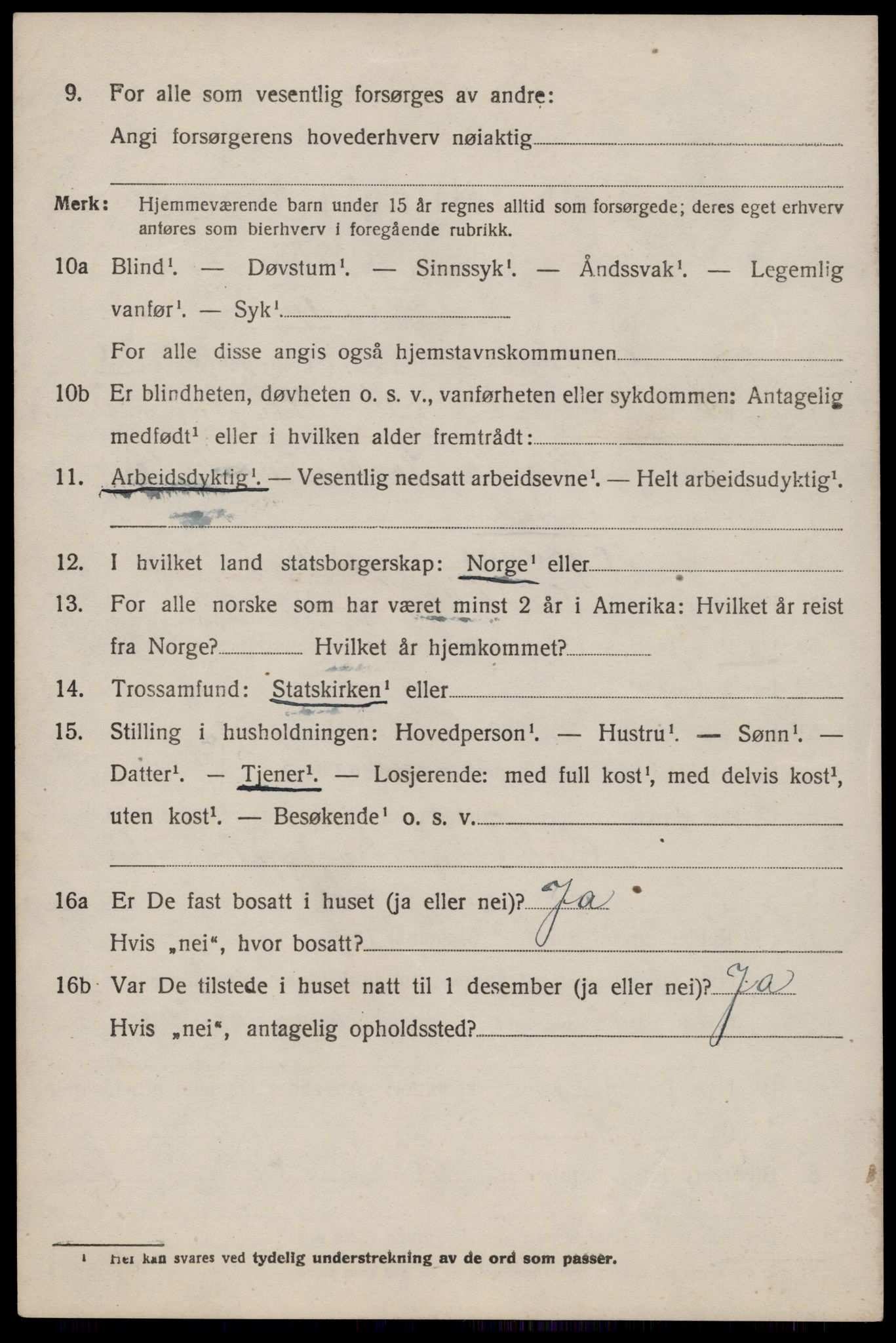 SAST, 1920 census for Suldal, 1920, p. 1857